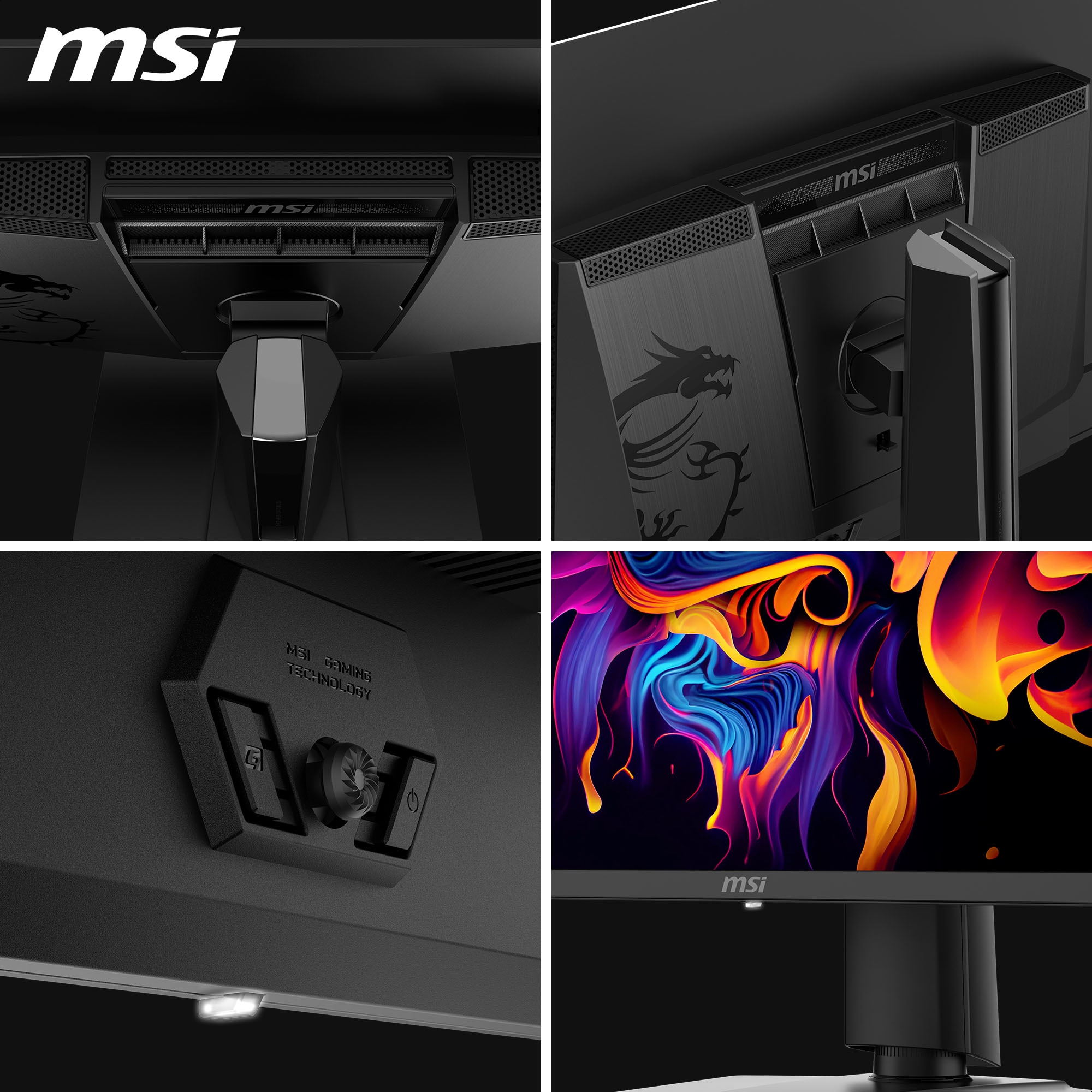 MSI OLED-Monitor »MAG 322UP QD-OLED E16« 80 cm/32 ″  3840 x 2160 px 0,03 Reaktionszeit 165 Hz neig-, schwenk-, höhenverstellbar, Pivot