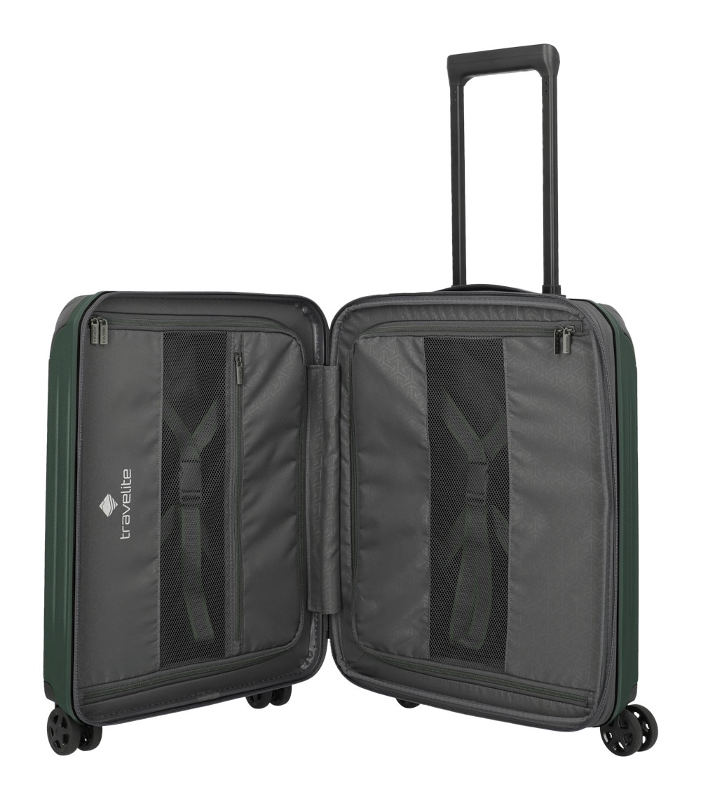 travelite Trolleyset »DYNAMIIC S+/M/L, verschiedene Farben«, (Set, 3 tlg., S+/M/L), Hartschalen-Koffer ABS Volumenerweiterung