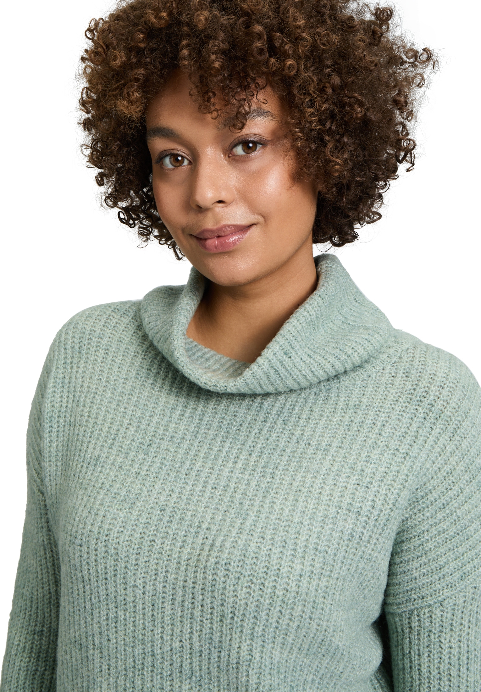 Cartoon Strickpullover »Cartoon Damen Basic-Pullover mit Turtle Neck«, (1 tlg.), Rippbündchen