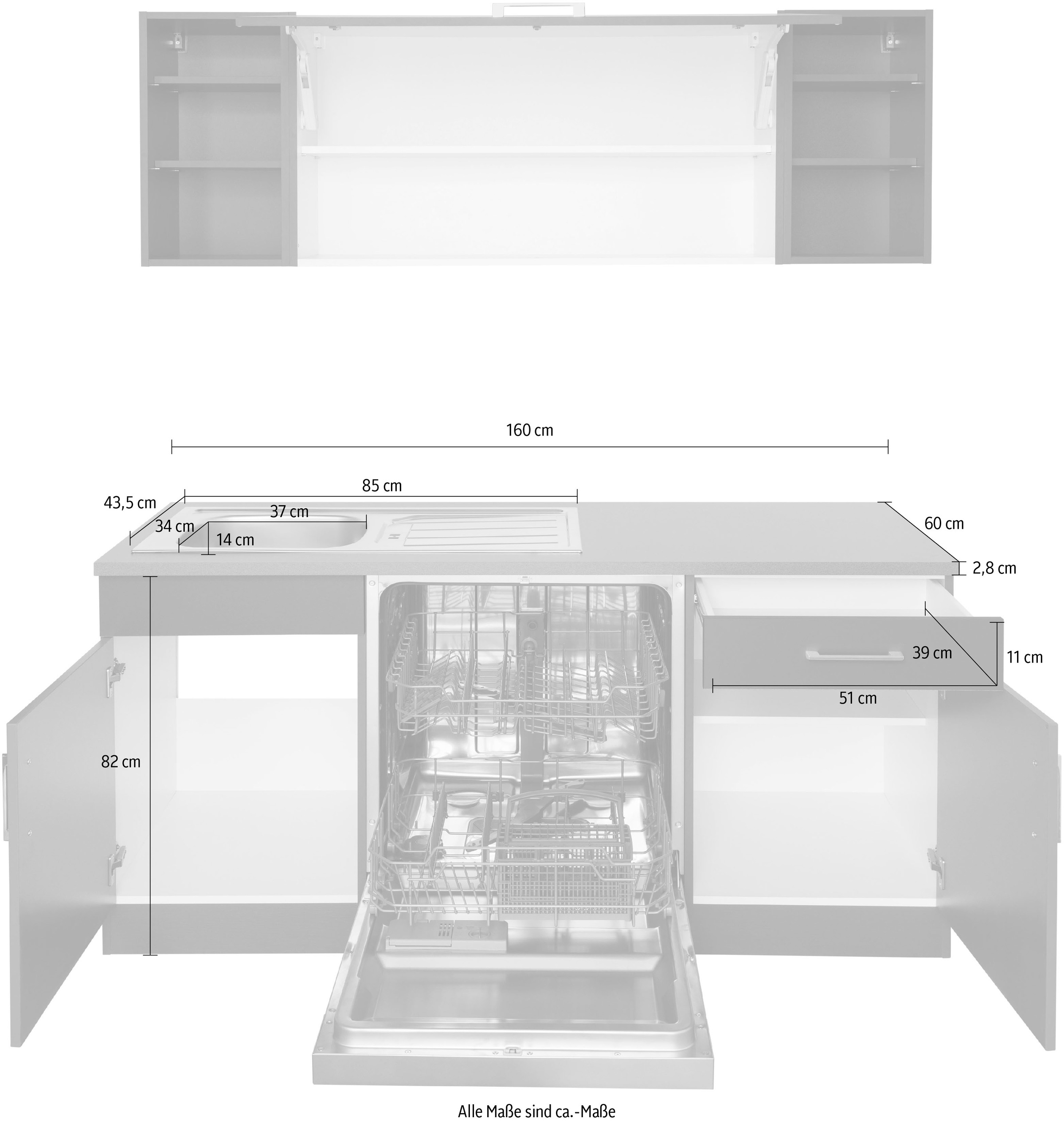 HELD MÖBEL Winkelküche »Paris«, mit E-Geräten, Stellbreite 220/220 cm  kaufen | BAUR