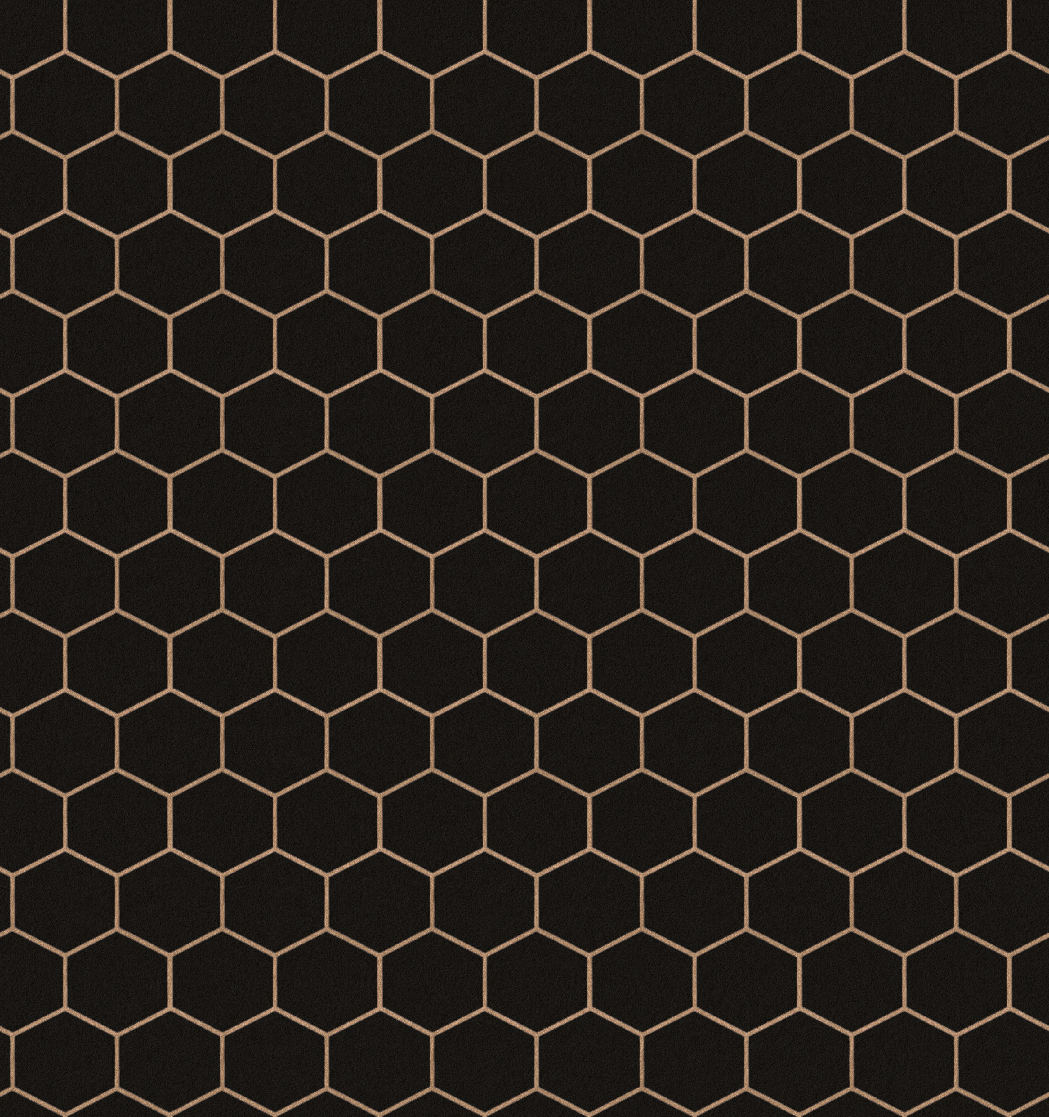 WOW Vliestapete "Hexagon Geo" geometrisch aufgeschäumt Schwarz - 10m x 52cm