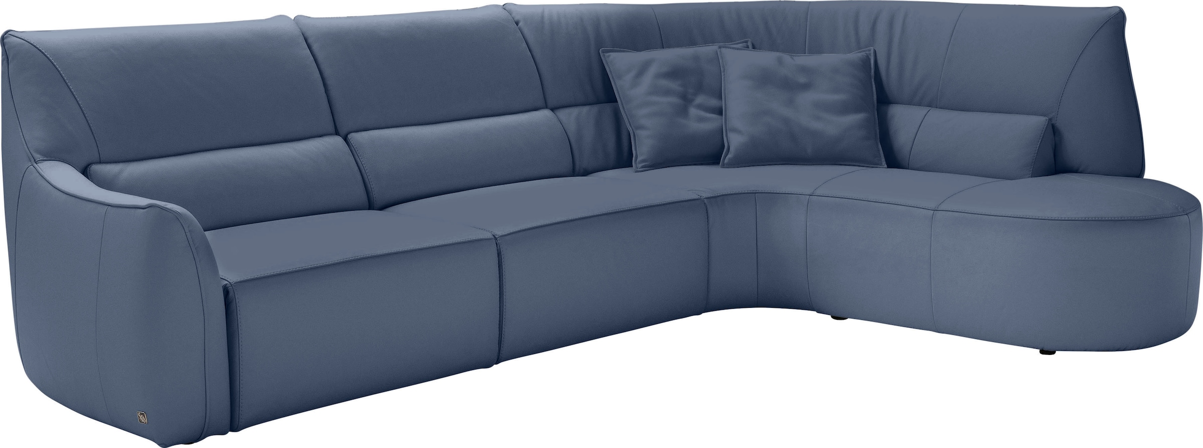 Egoitaliano Ecksofa "Puffy, extravagant & edel, Retro Designsofa, hoher Sit günstig online kaufen