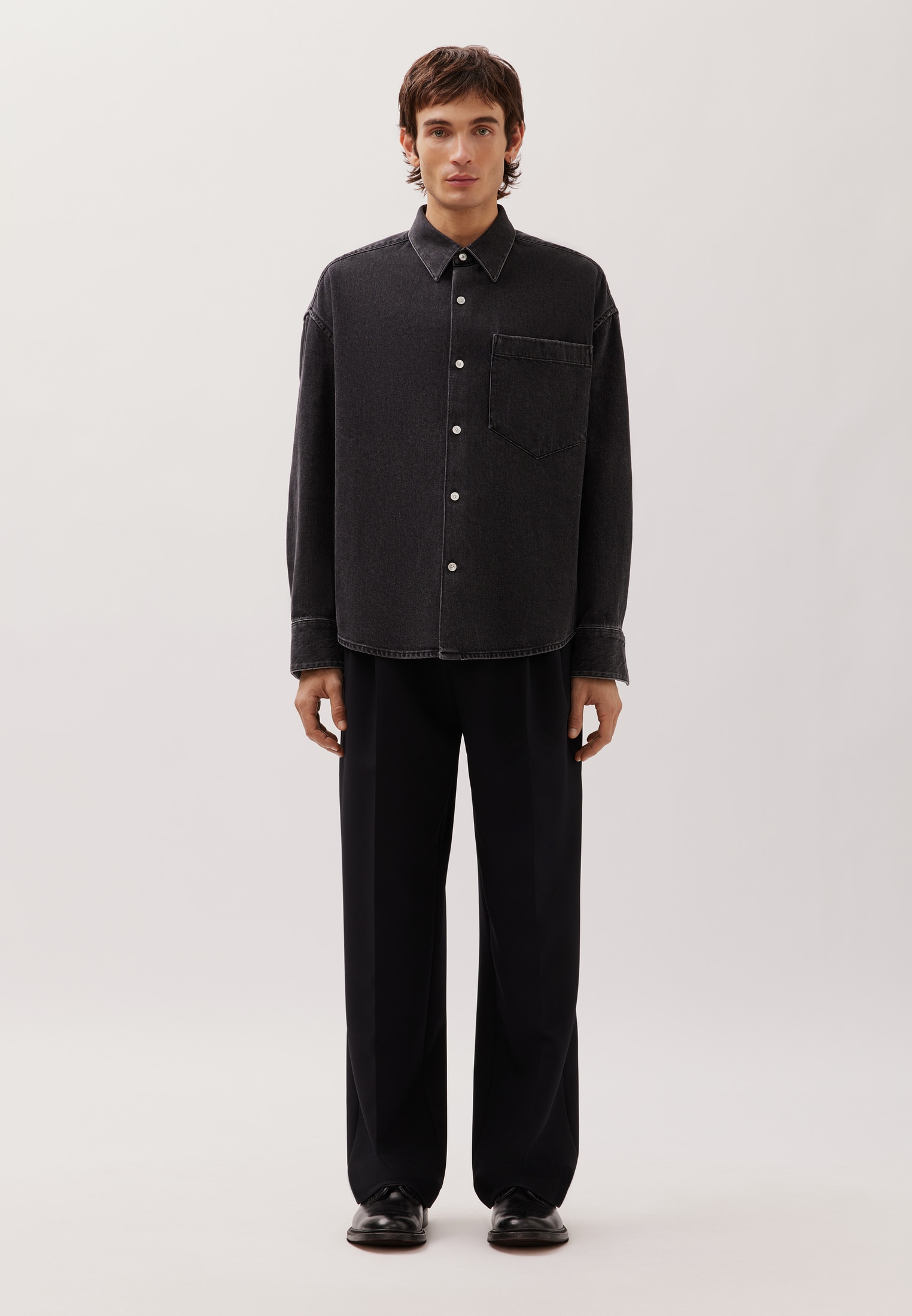 studio seidensticker Businesshemd Oversized 1/1 Kentkragen Denim