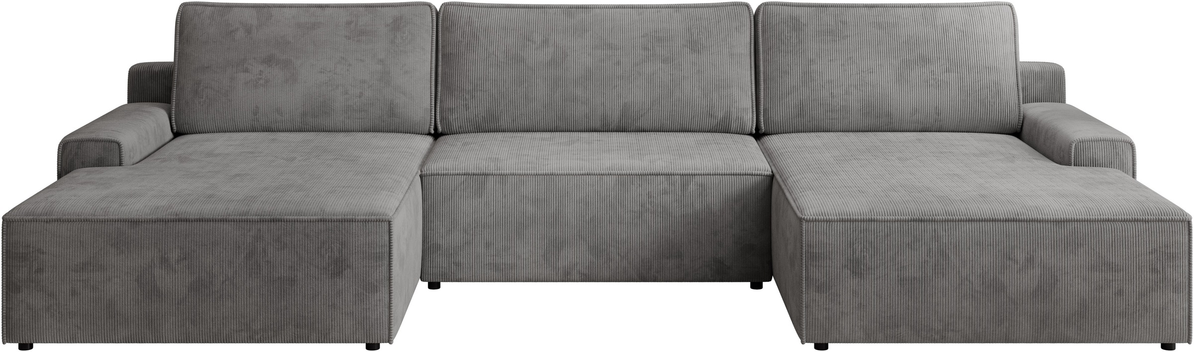 TRENDMANUFAKTUR Wohnlandschaft »Challenge, Schlafsofa mit Bettkasten, Couch in U-Form, Breite 333 cm«, XXL Sofa mit Bettkasten & Schlaffunktion, auch in trendigem Cordstoff