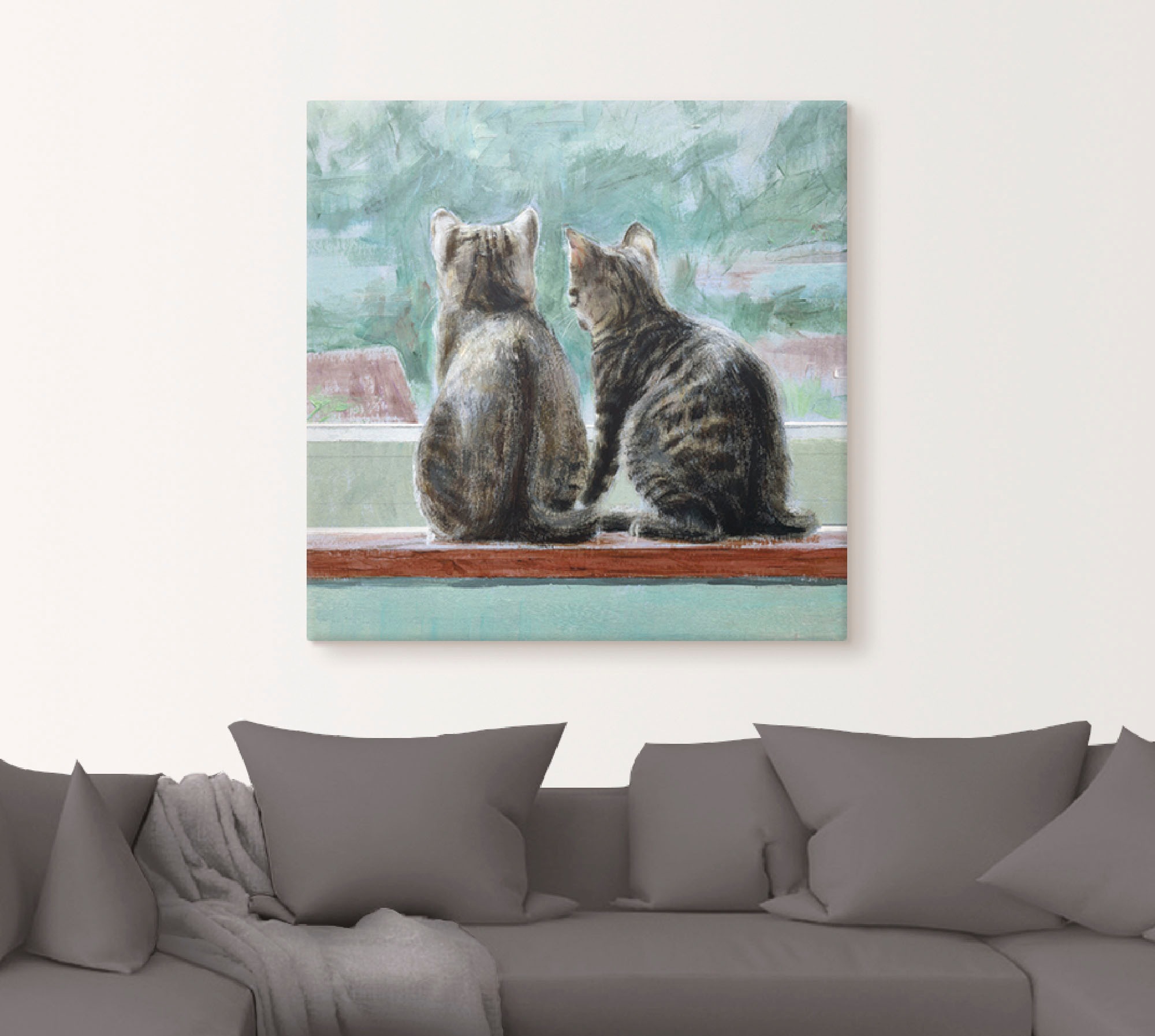 Artland Wandbild »Schöne Aussicht«, Haustiere, (1 St.), als Leinwandbild, Poster in verschied. Größen