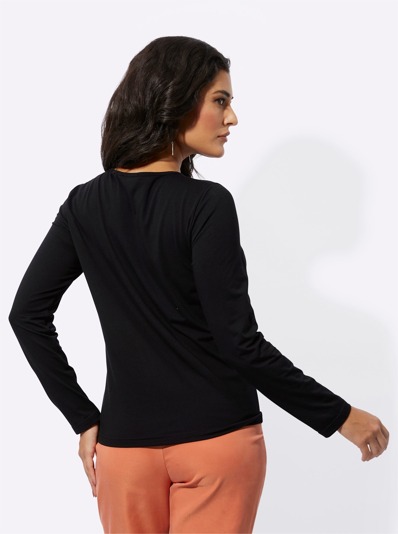 creation L Langarmshirt »Modal-Mix-Shirt«, (1 tlg.)