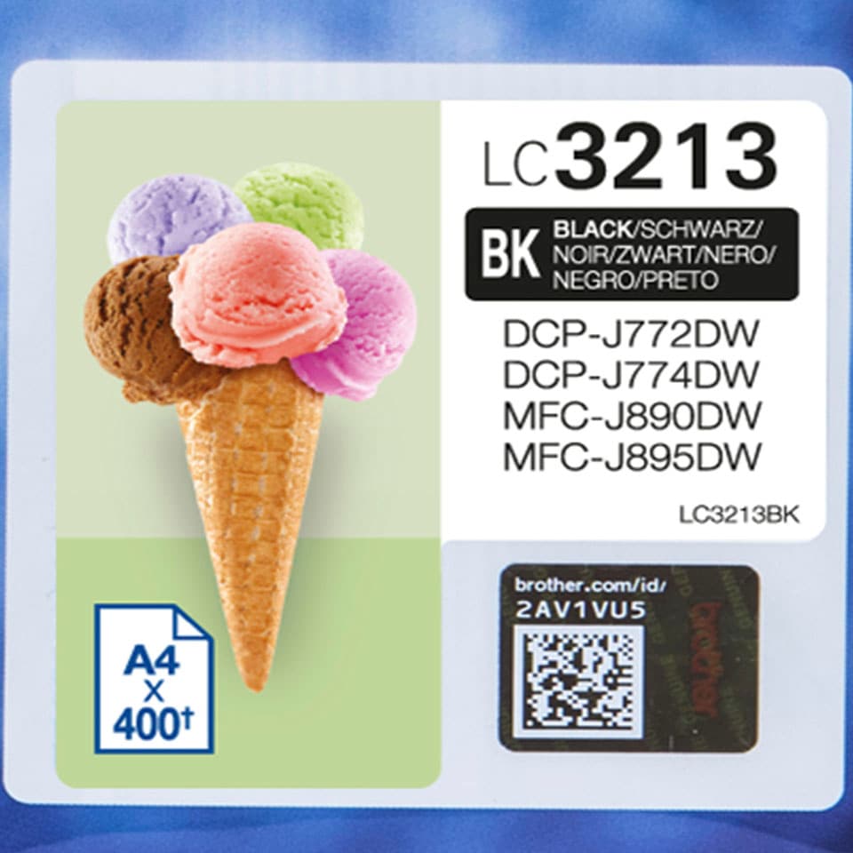 Brother Tintenpatrone »LC-3213BK«, (1 St.)
