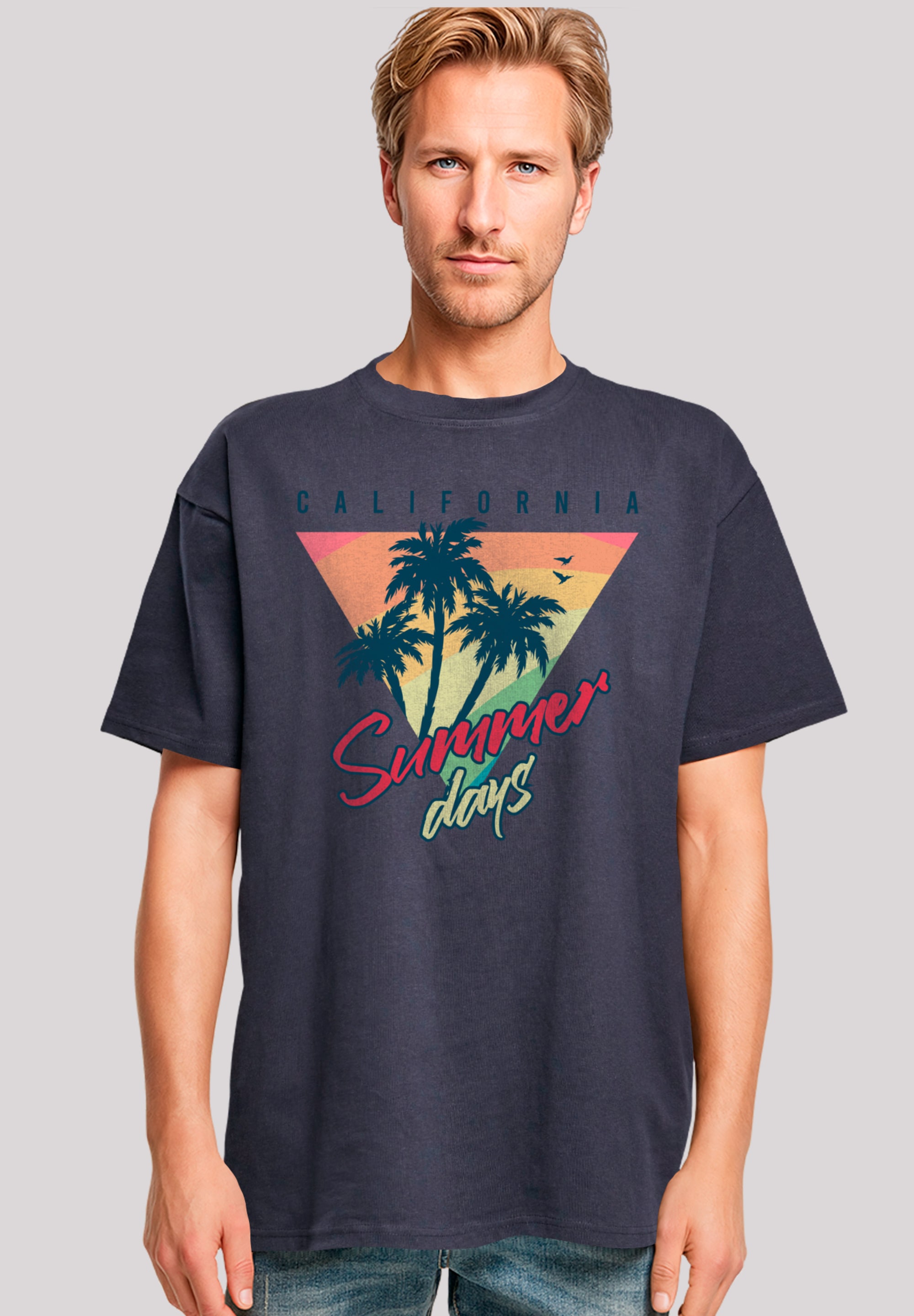 F4NT4STIC T-Shirt "California Palmen Retro", Premium Qualität günstig online kaufen