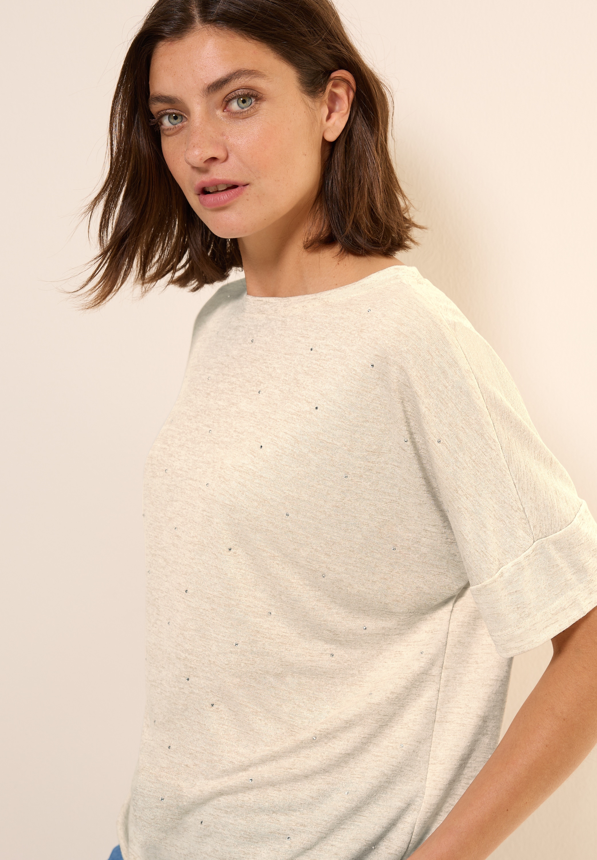 Cecil T-Shirt, mit Dekosteinen
