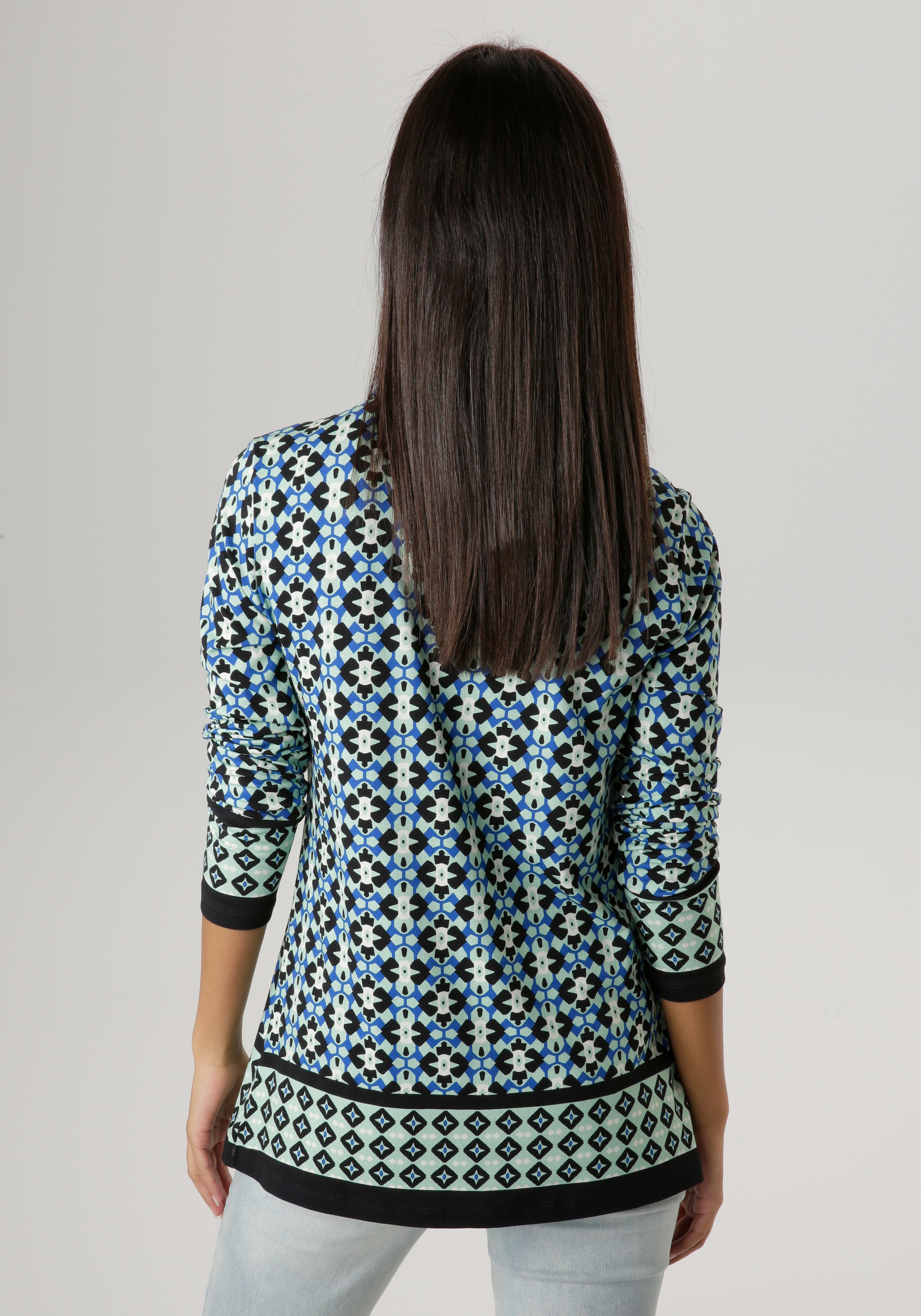 NEUE in Jerseyqualität BAUR SELECTED KOLLEKTION elastischer Hemdbluse, | - für Aniston kaufen