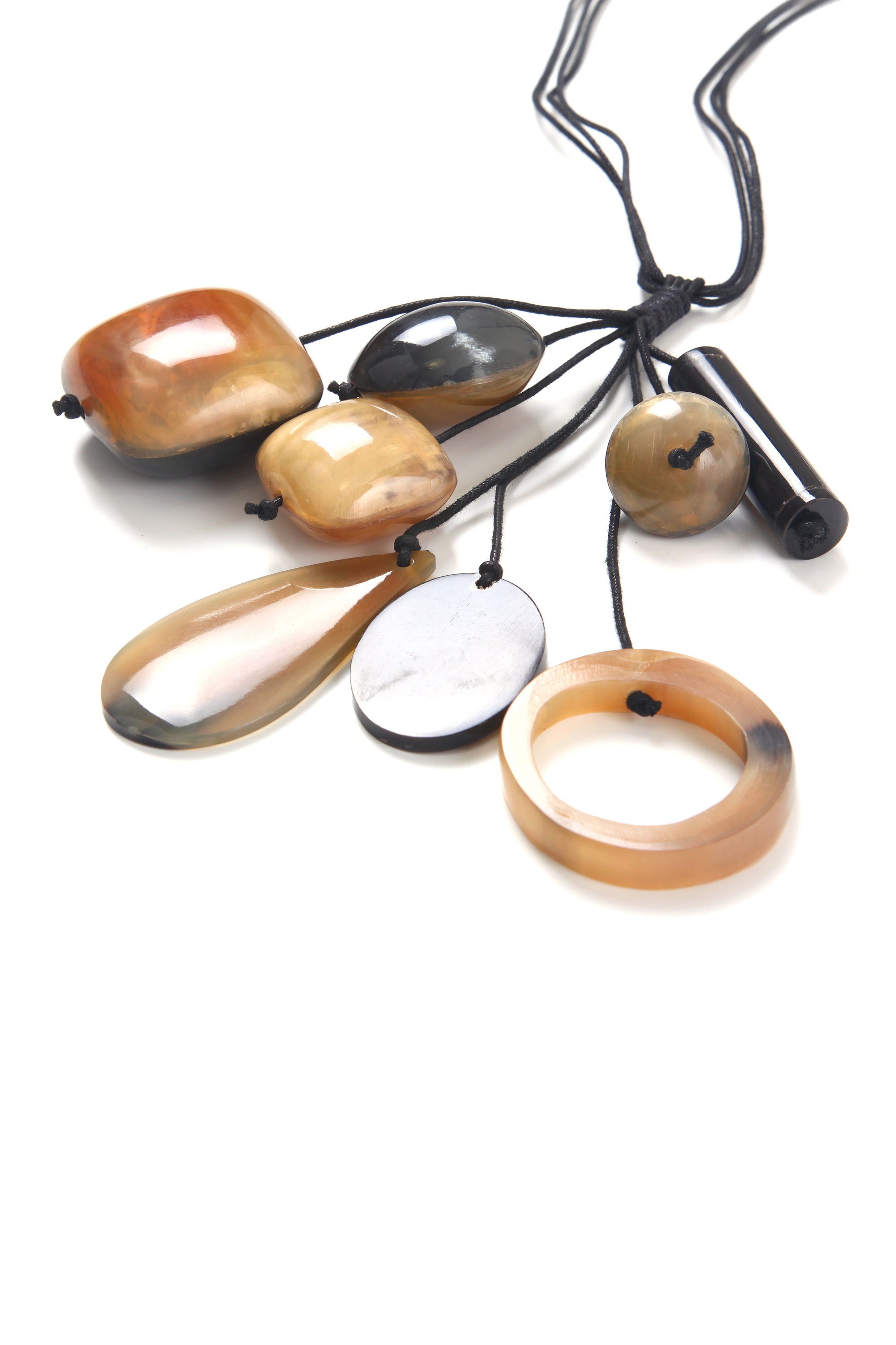 COLLEZIONE ALESSANDRO Lange Kette »Frej«, zweifarbige Anhänger
