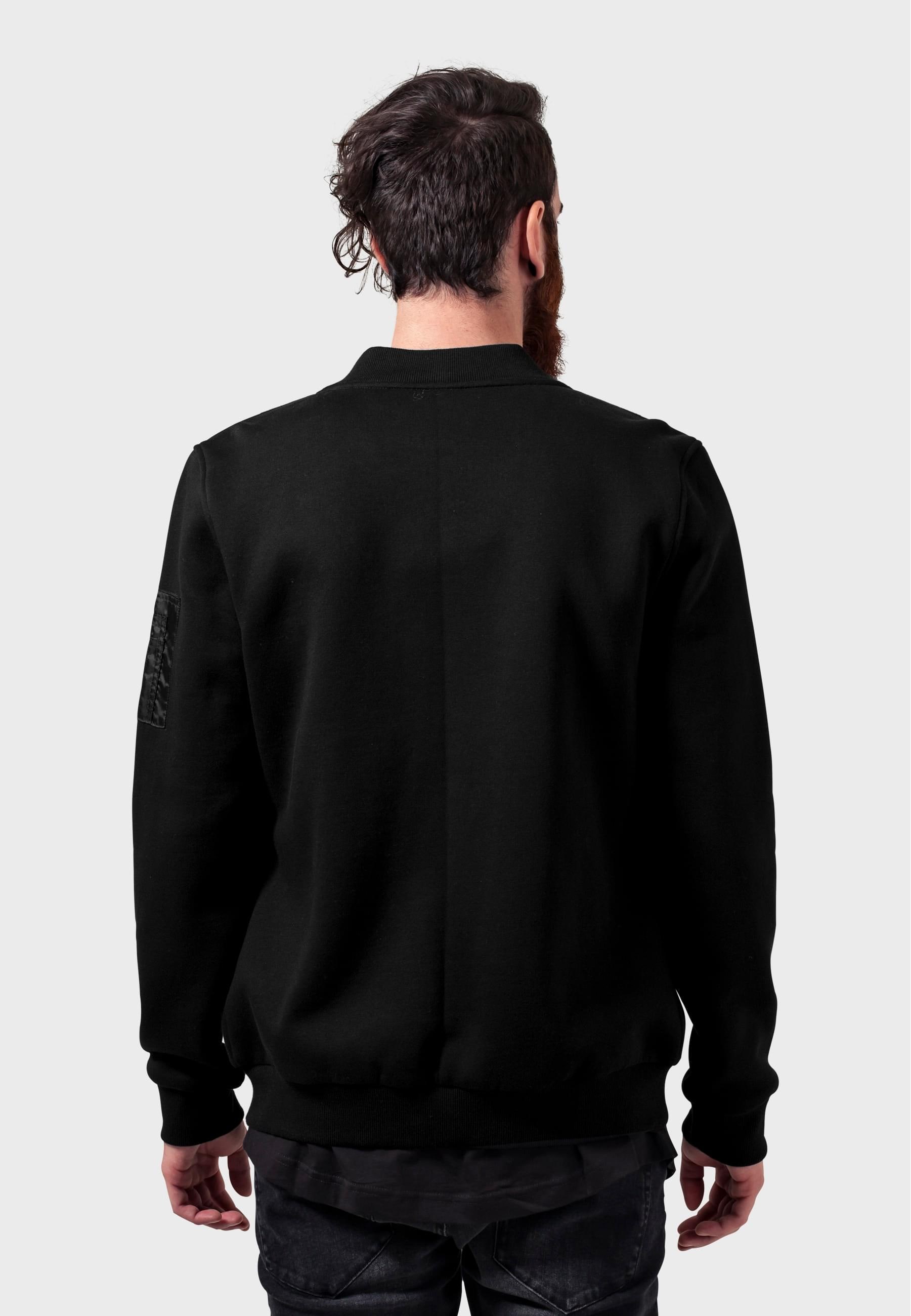 URBAN CLASSICS Anorak »Urban Classics Herren Sweat Bomber Jacket« 1 Stk. tlg. ohne Kapuze