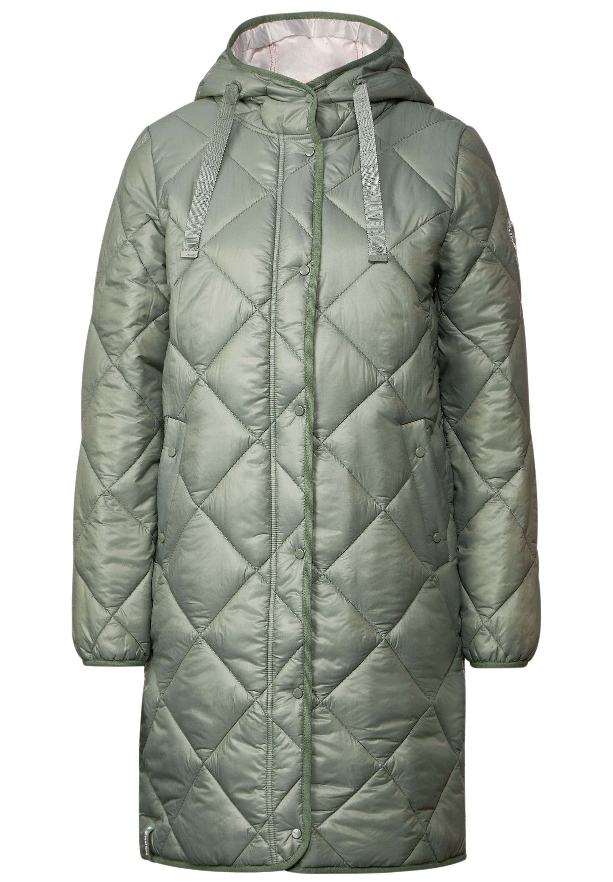 STREET ONE Steppjacke, mit Kapuze, in Unifarbe