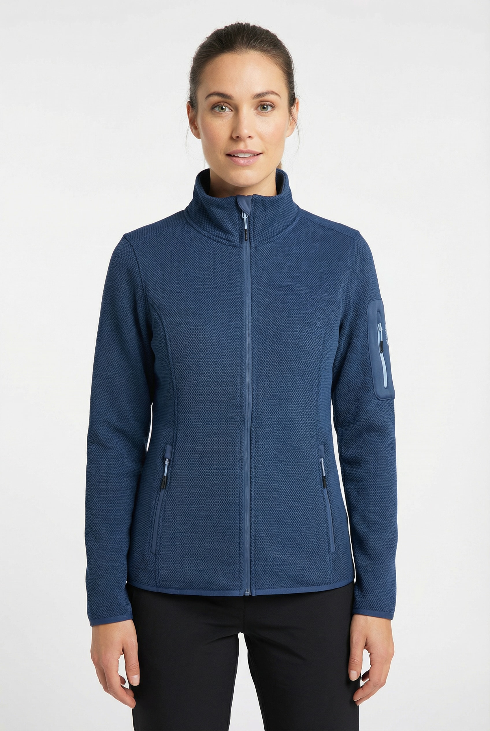Icepeak Fleecejacke "BOWERSVILLE" mit Reißverschlusstaschen und Ärmeltasche, schnell trocknend