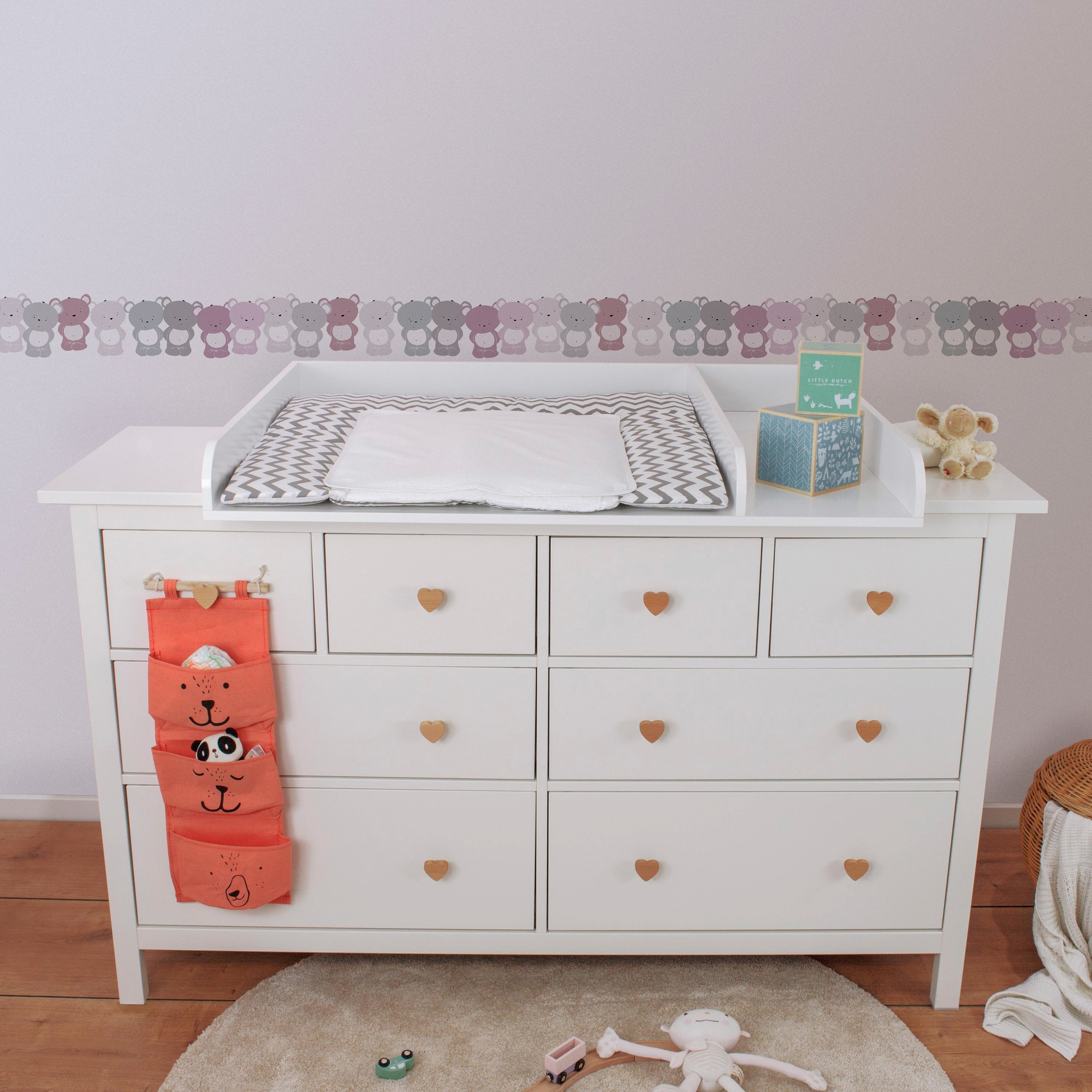 A.S. Création Bordüre »Cute Bears«, Motiv-abstrakt-naturalistisch, Tapete Kinder Borte Wohnzimmer Schlafzimmer Küche Design Kinderzimmer
