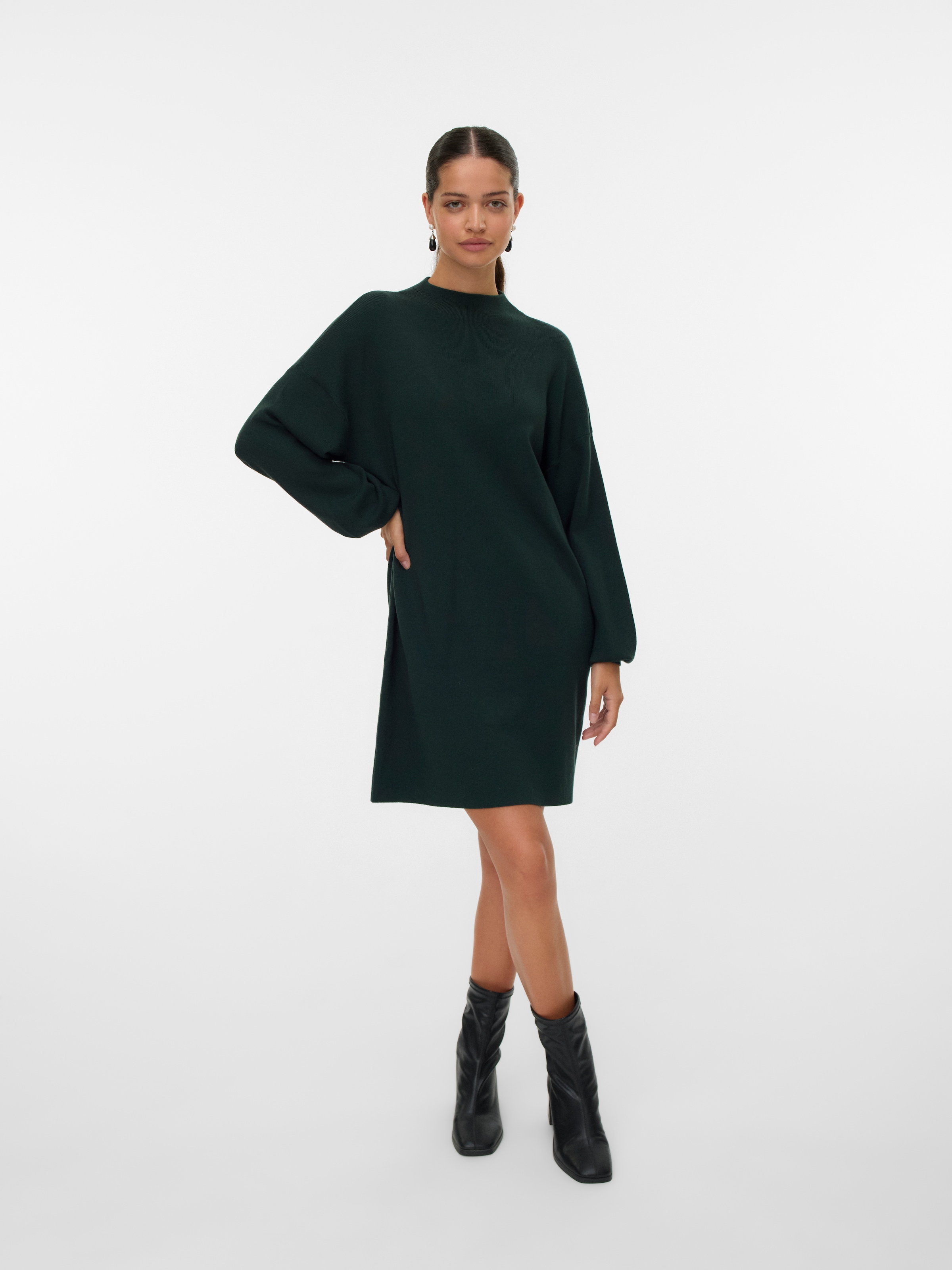 Vero Moda Strickkleid »VMNANCY LS FUNNELNECK DRESS GA NOOS«