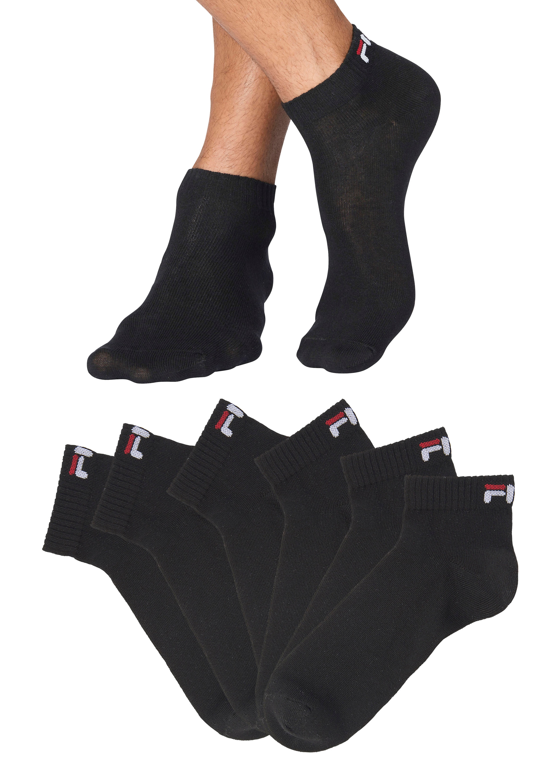 Fila Kurzsocken, (6 Paar), BAUR mit kaufen eingestricktem | Logo