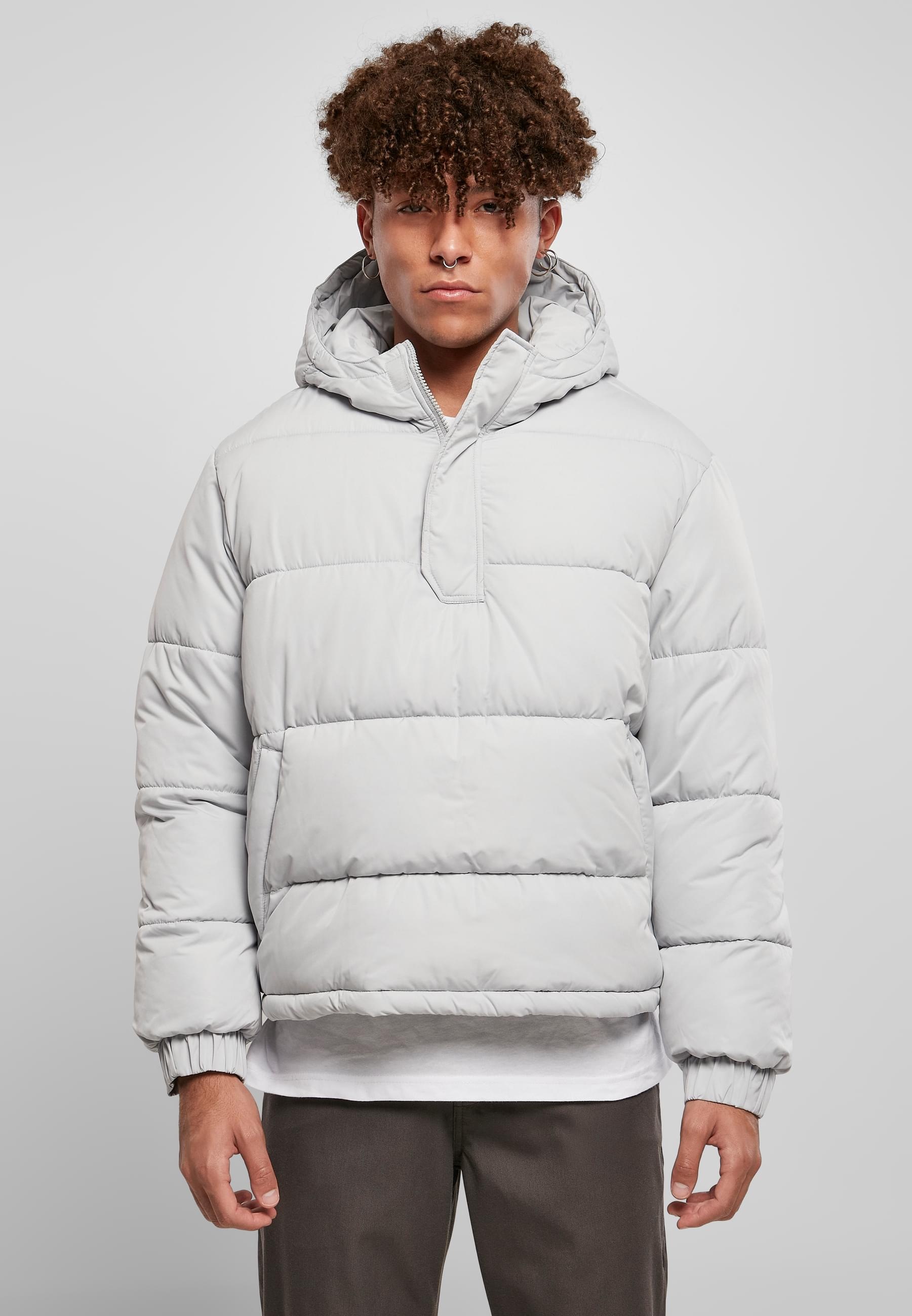 URBAN CLASSICS Winterjacke »Urban Classics Herren Hooded Cropped Pull Over Jacket«, (1 St.), mit Kapuze