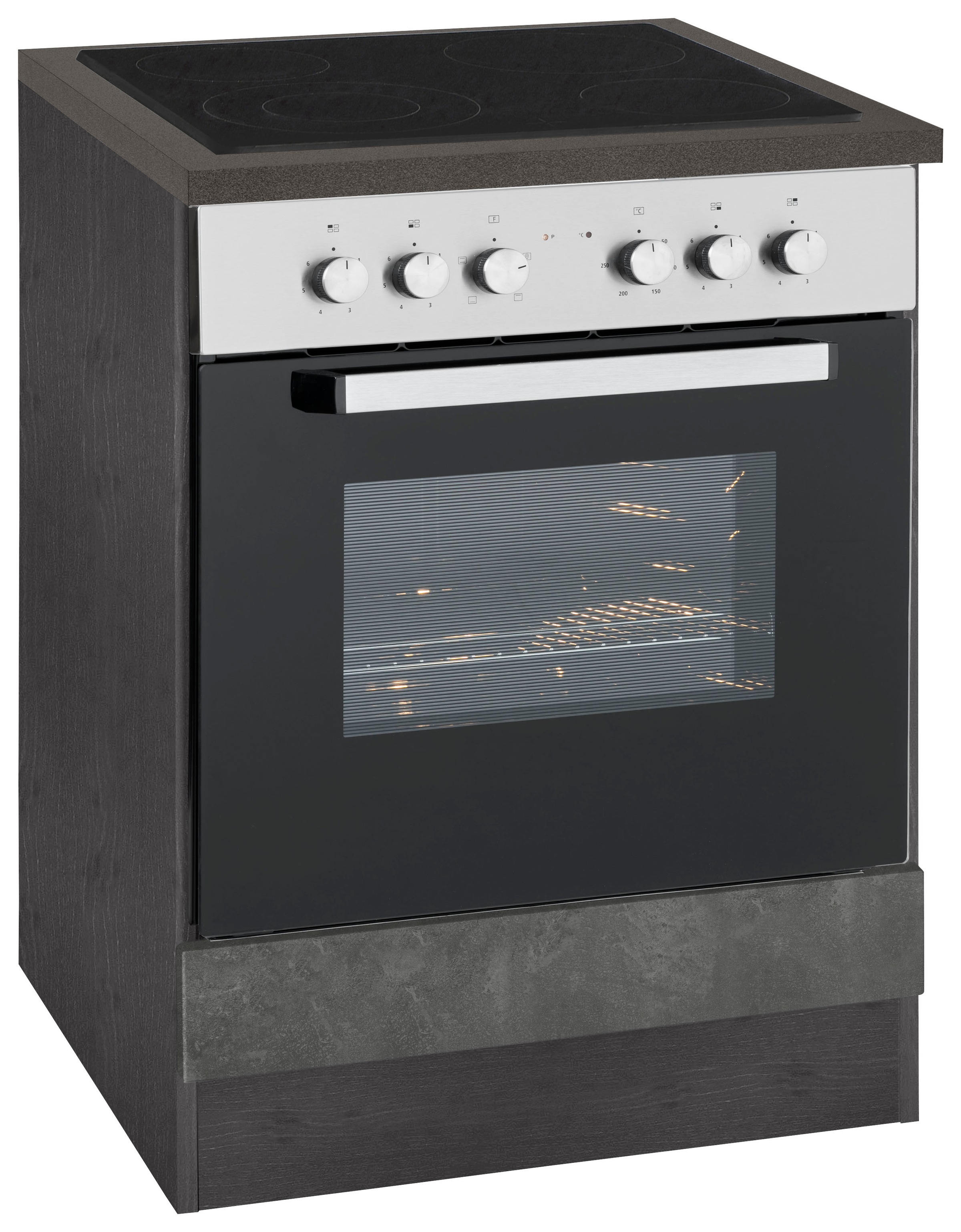 KOCHSTATION "KS-Tulsa" 60 cm breit, für Einbau-Herdset