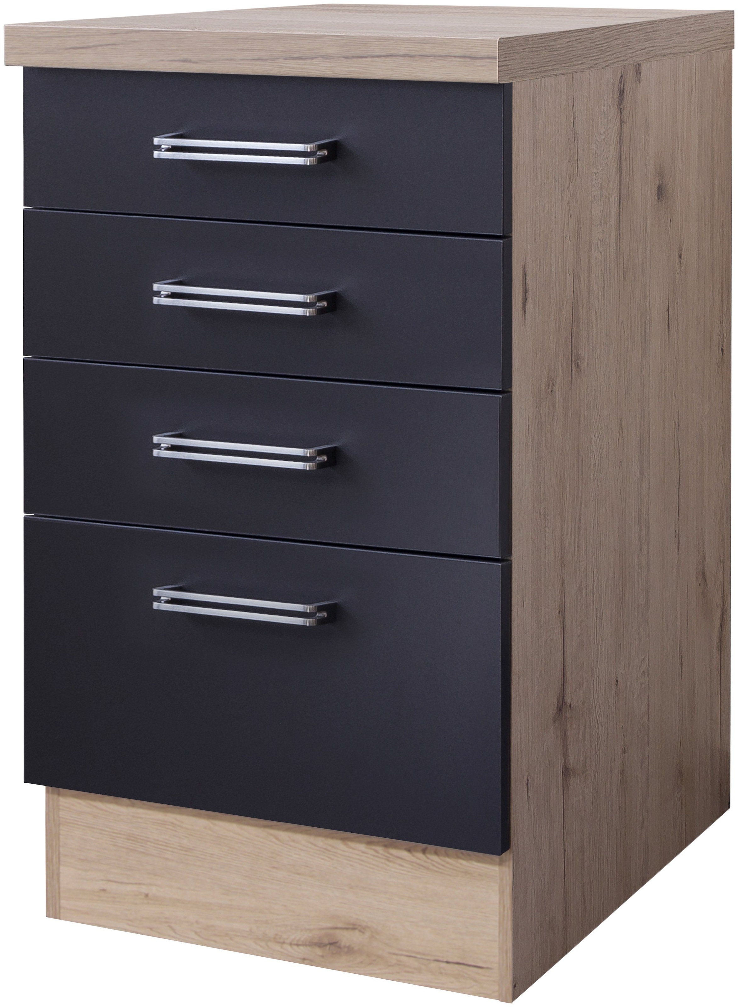 x Unterschrank mit x | H 50 cm, praktischen x 86 »Antigua«, T) Schubkästen BAUR 60 Flex-Well (B x