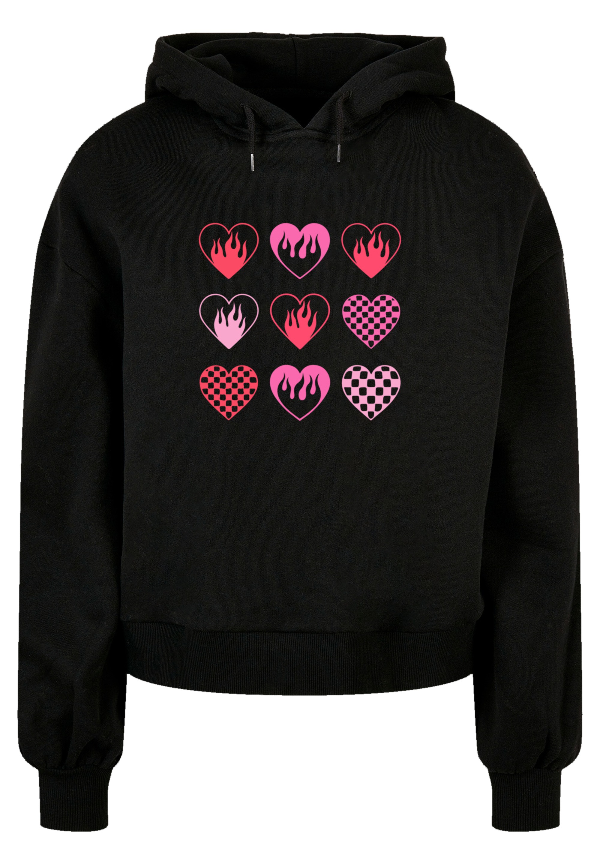 F4NT4STIC Sweatshirt "Internationaler Frauentag: Herzen in Flammen", Premiu günstig online kaufen