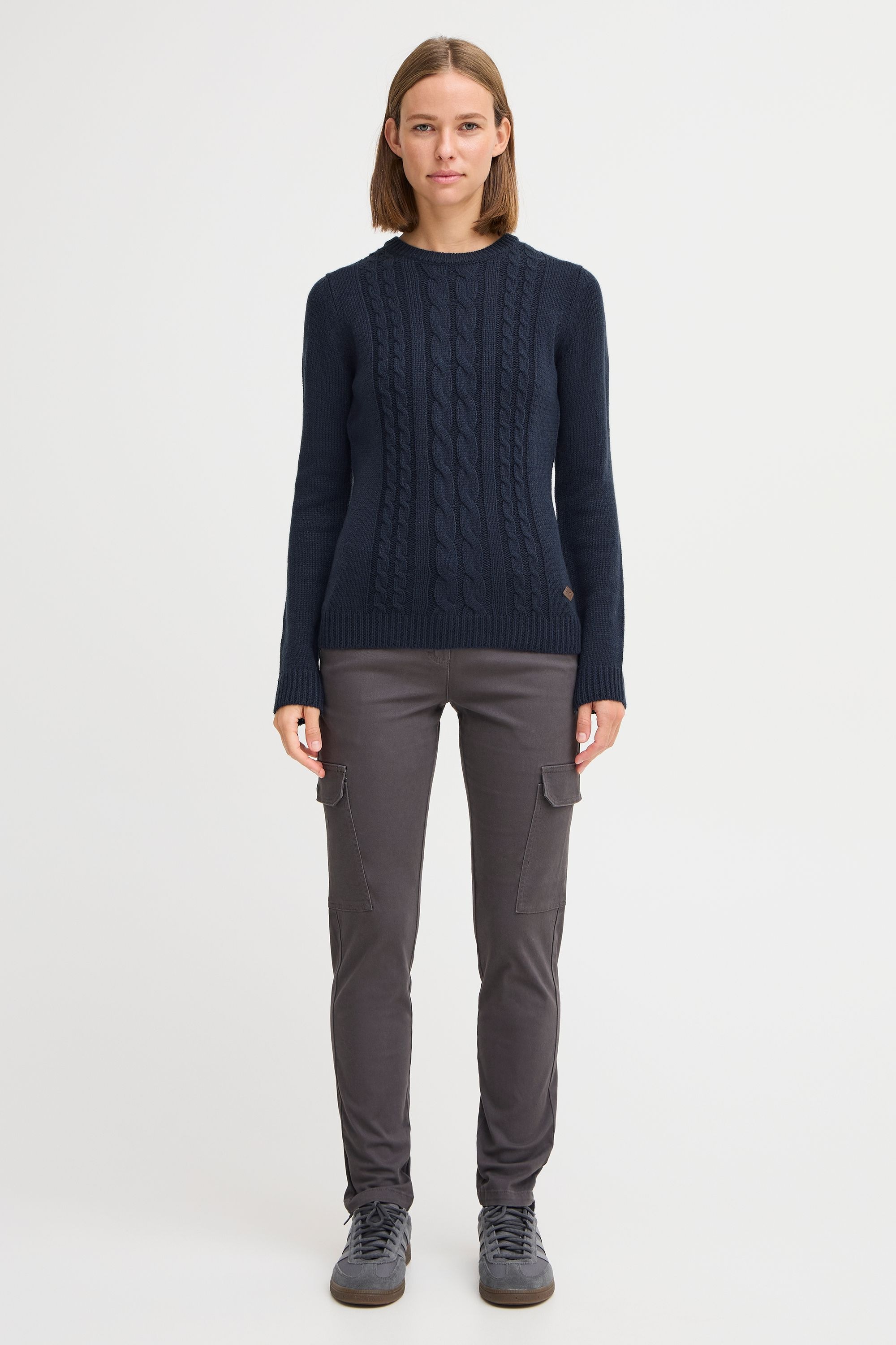 OXMO Strickfleece-Pullover "Strickpullover OXCARRYONE" günstig online kaufen