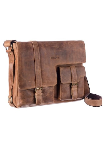 Messenger Bag »Montenegro«, aus Rindsleder mit Laptopfach