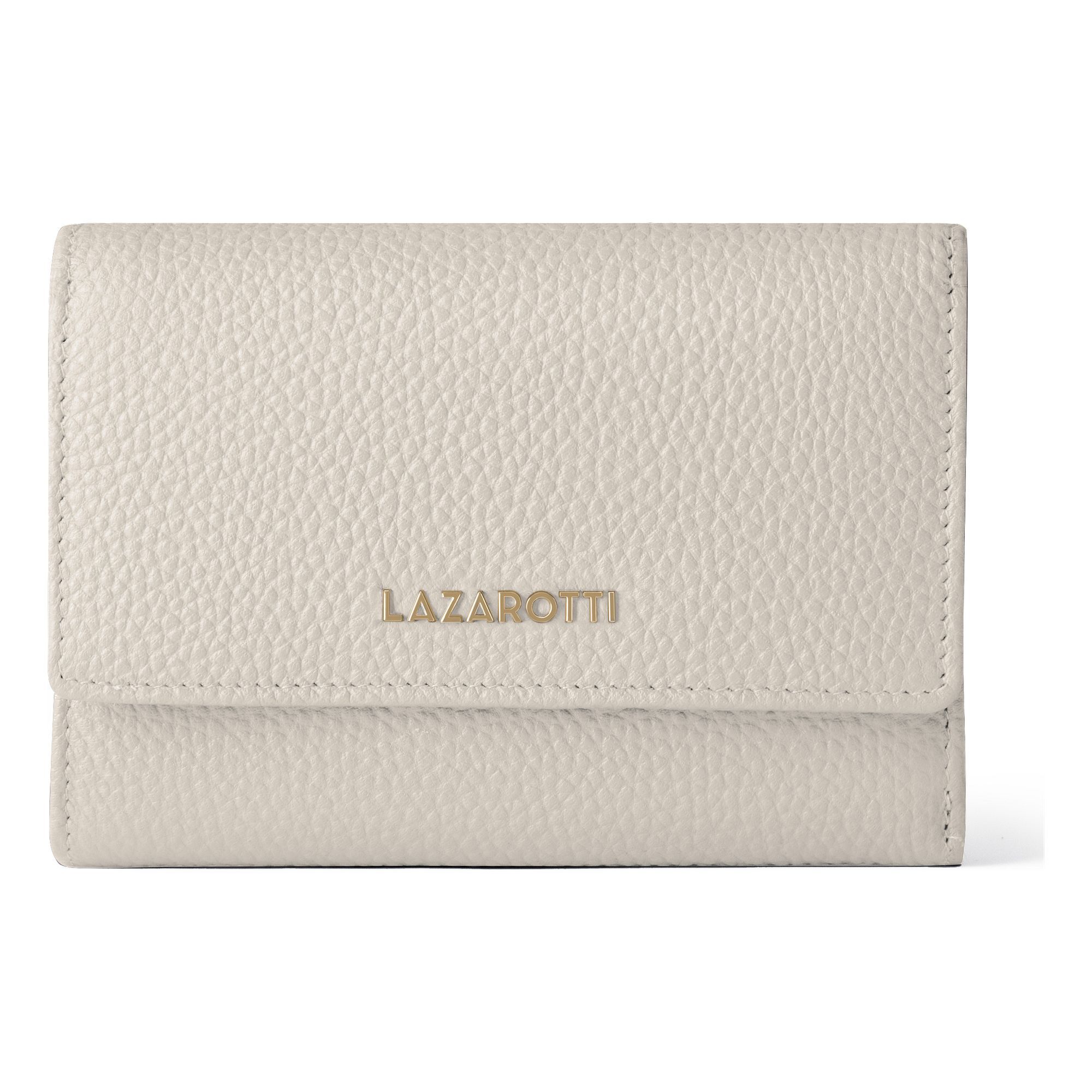 Lazarotti "Bologna Leather XL Geldbörse mit Zip-Around Fach Leder 14 cm"