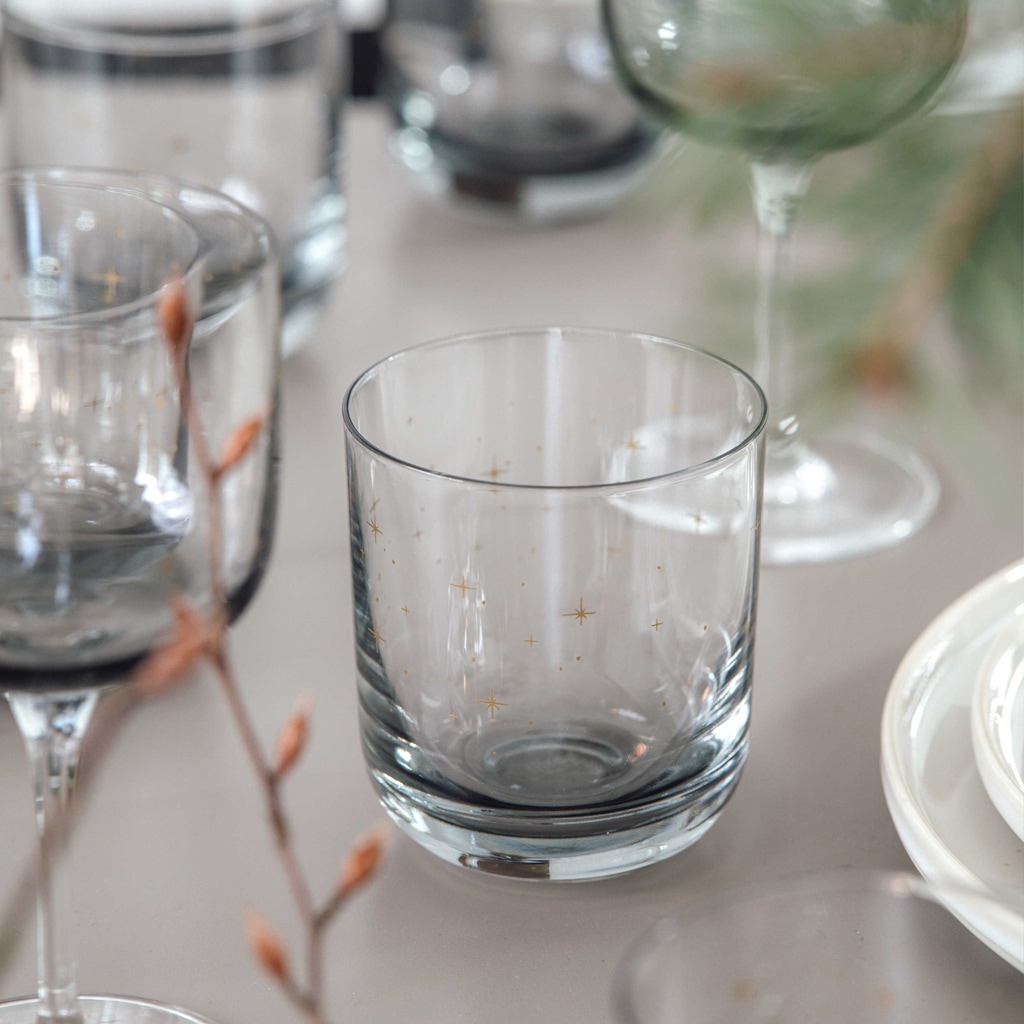 like. by Villeroy & Boch Glas »Wassergläser Winter Glow 200 ml 6er Set grau«
