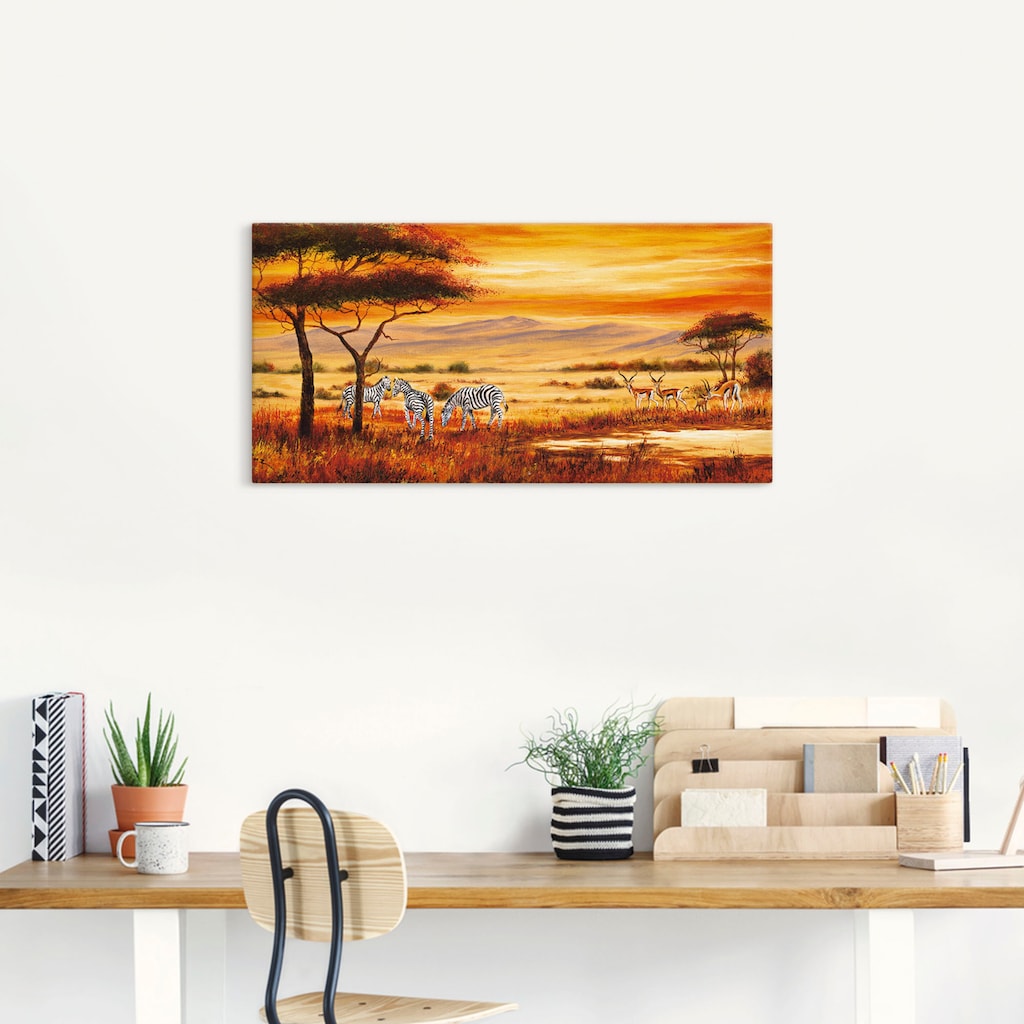 Artland Wandbild »Afrikanische Landschaft I«, Afrika, (1 St.)