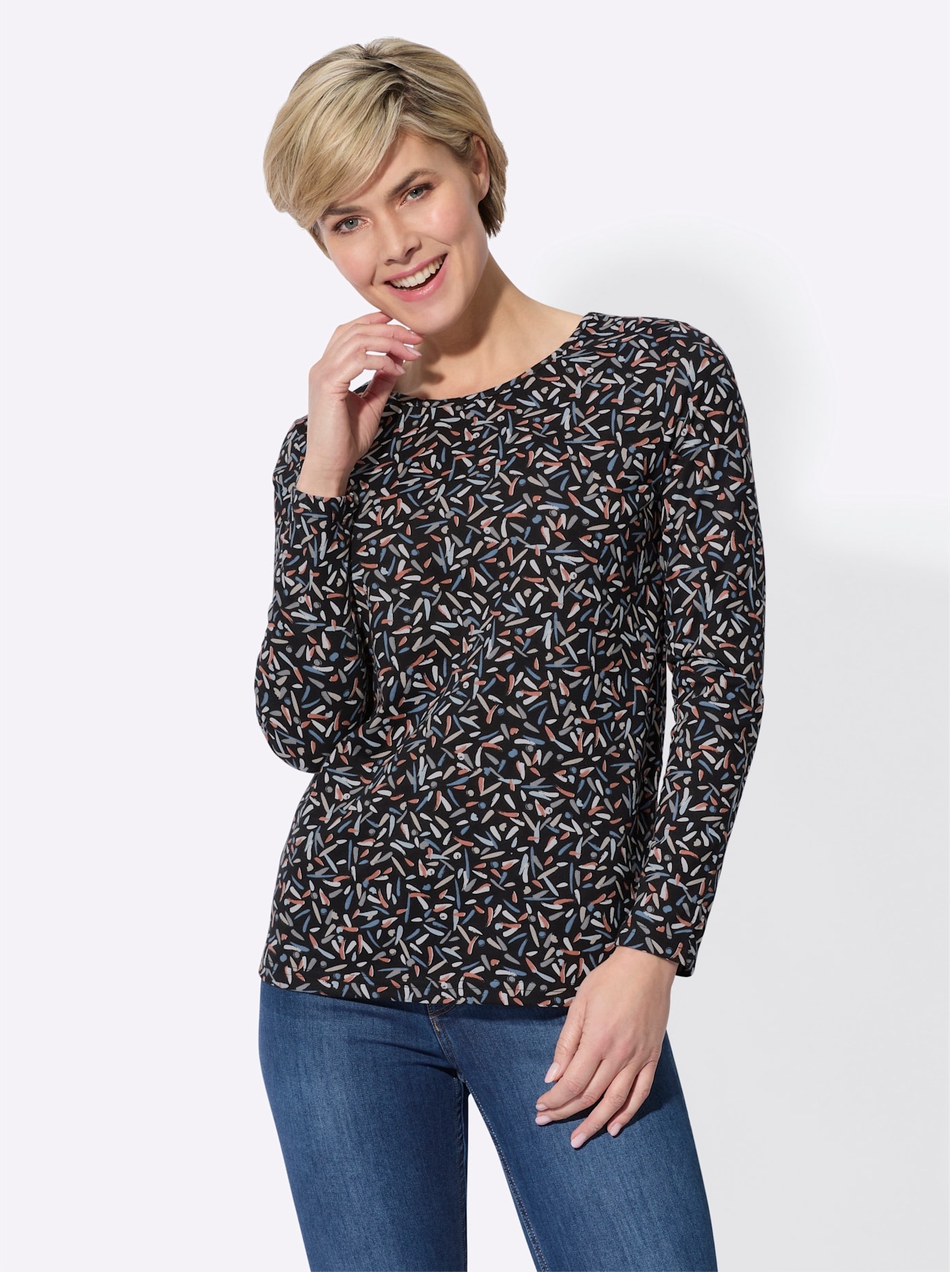 Classic Basics Langarmshirt "Langarm-Shirt" 1 Stk. tlg. günstig online kaufen