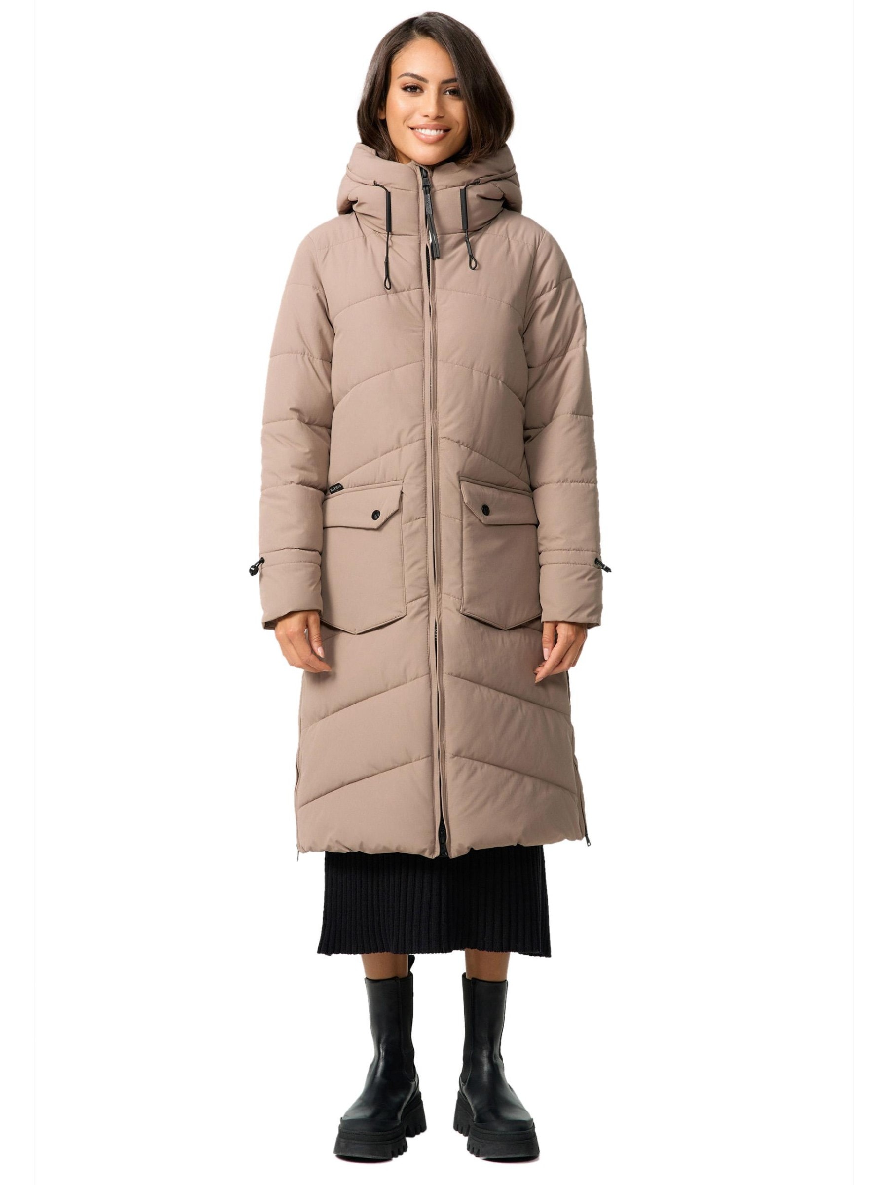 Marikoo Winterjacke "Tomomii XVI", warmer Winter Stepp Mantel mit Kapuze