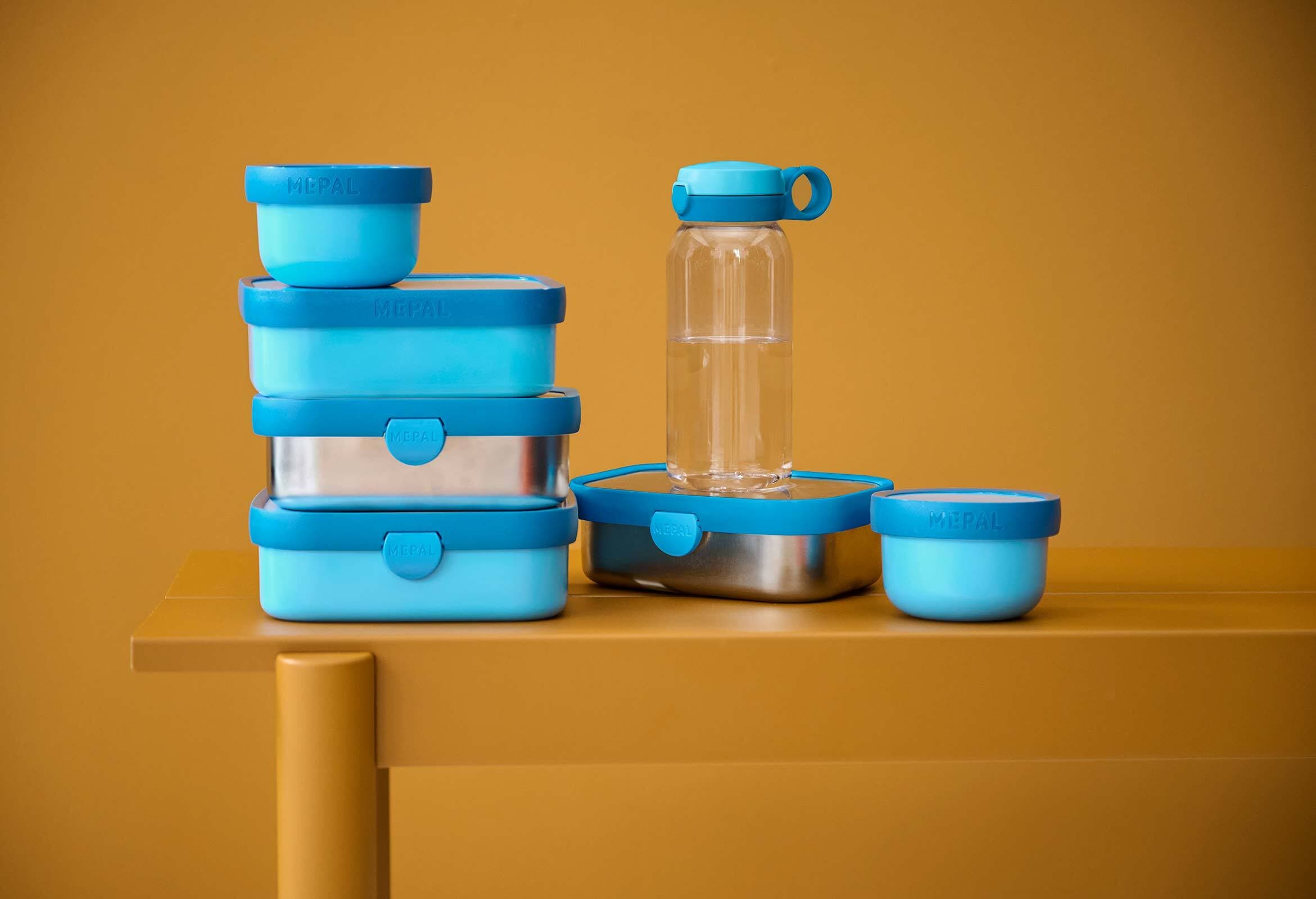 Mepal Lunchbox »Edelstahl-Brotdose mit Gabel Campus 18 x 13 cm« Spülmaschinenfest