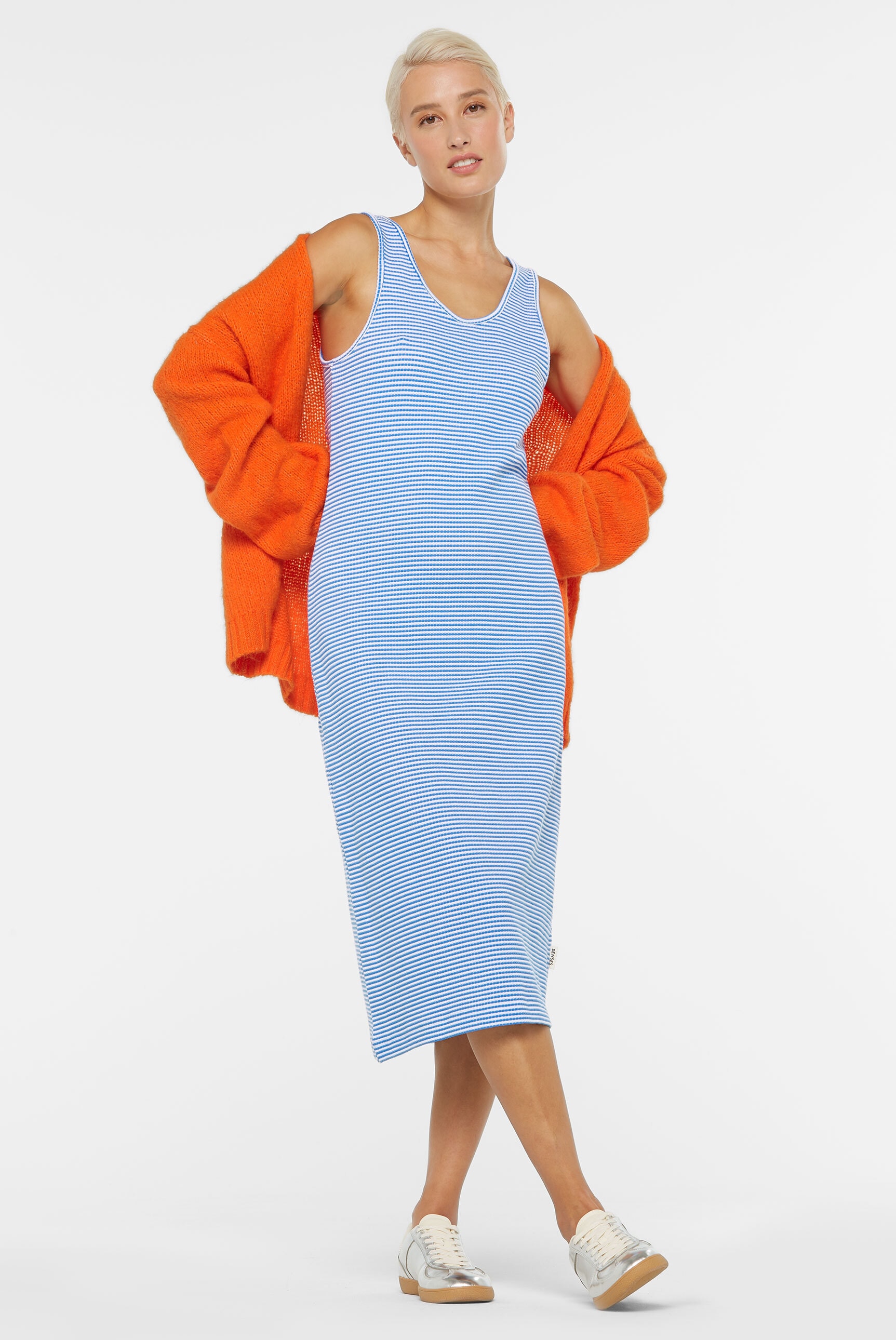 SENSES.THE LABEL Trägerkleid, mit Baumwolle
