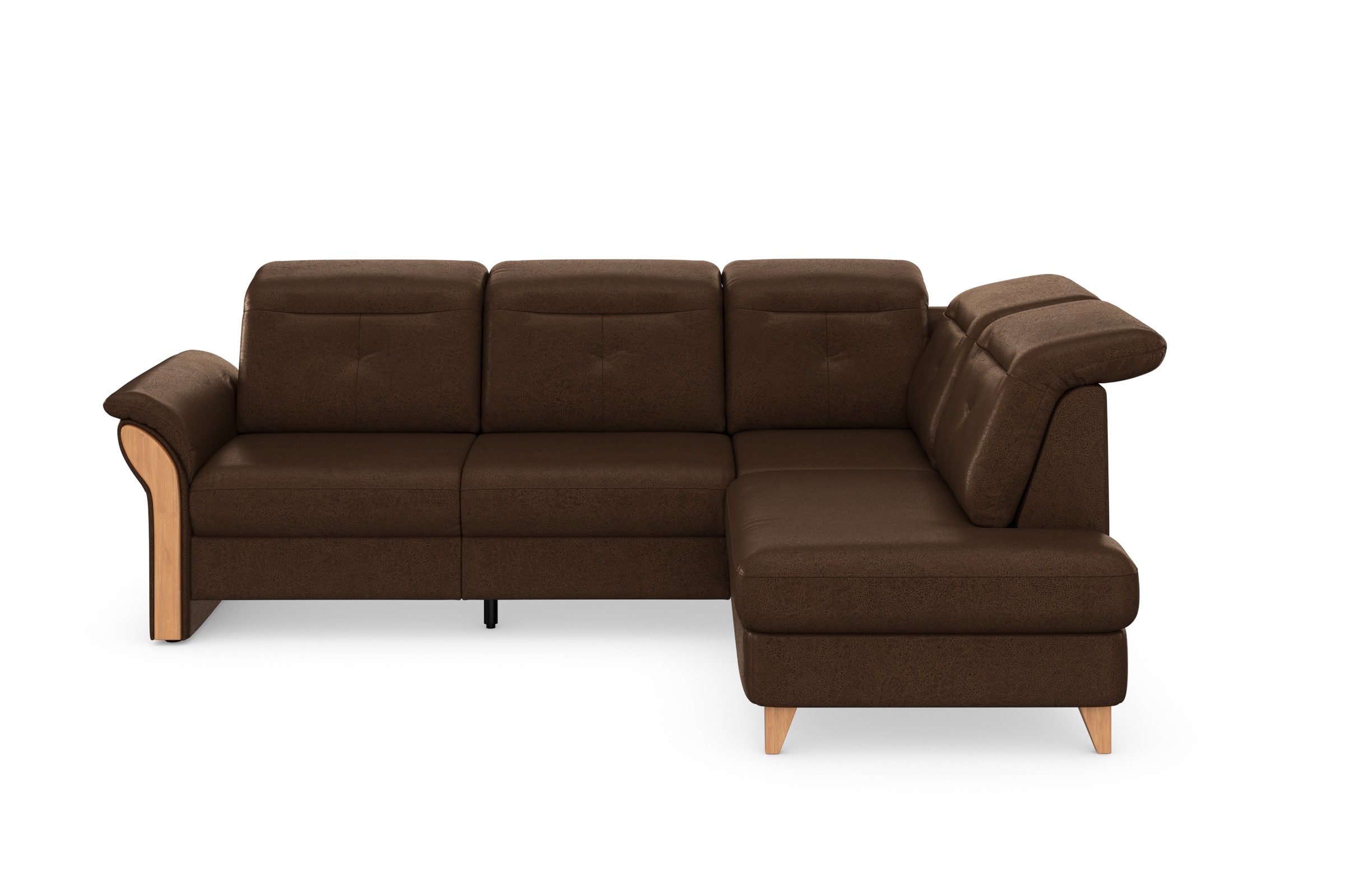 Home affaire Ecksofa "Dangast L-Form" Kopfteilverstellung, wahlweise mit mo günstig online kaufen