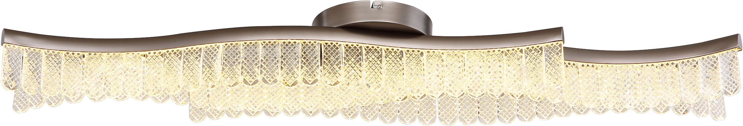 GLOBO LIGHTING LED Deckenleuchte »JULIET«, Leuchtmittel LED-Modul | LED fest integriert, Deckenlampe/Graphit/3200K/Wohnzimmer/Schlafzimmer/Flur