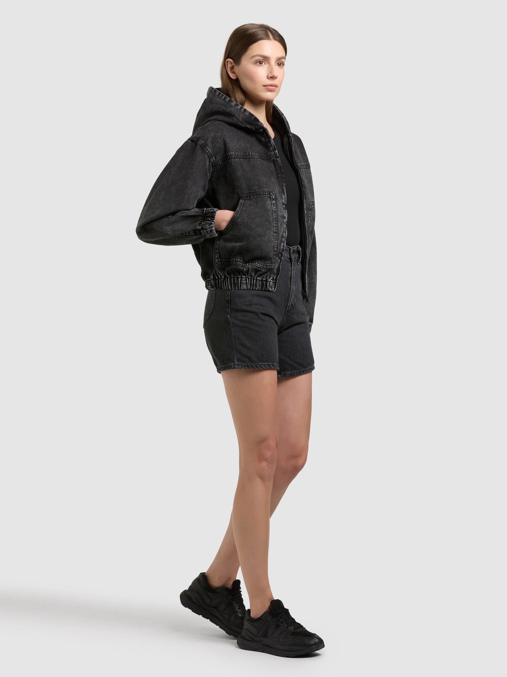 khujo Jeansjacke »GRETEL« mit Kapuze