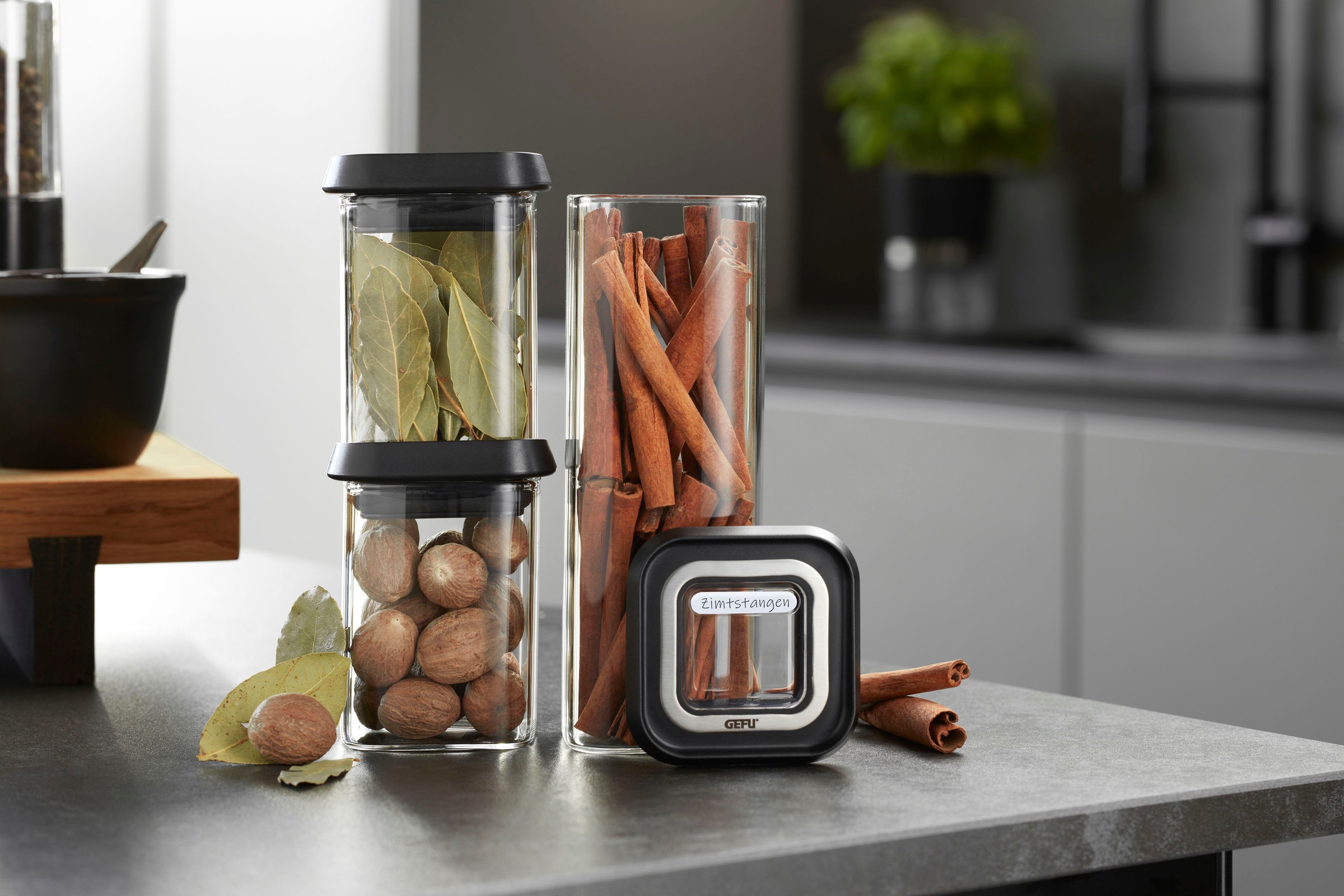 GEFU Vorratsdose "PANTRY mini" Set, 3 Stk. tlg. ideal für Gewürze, Kräuter günstig online kaufen