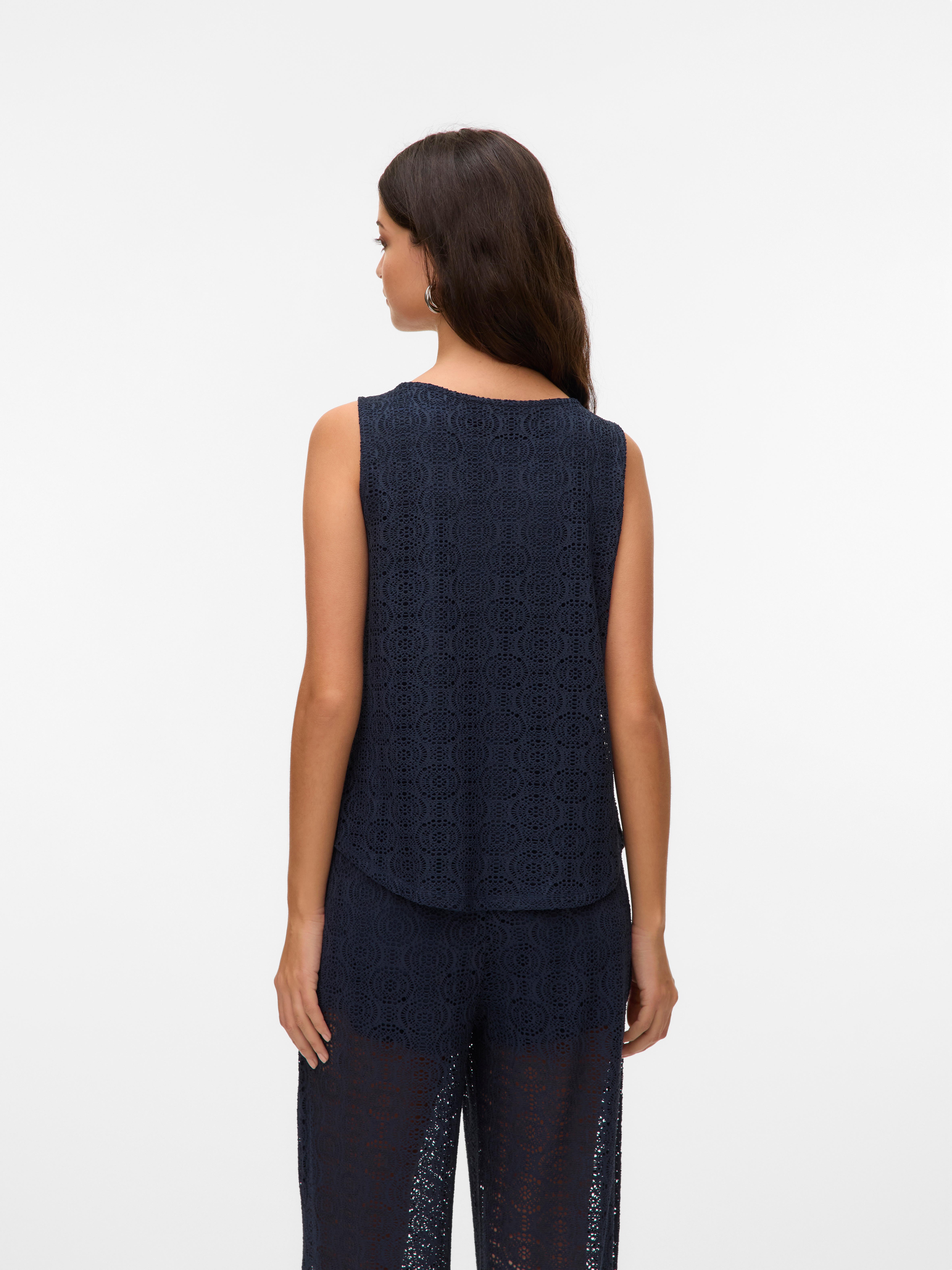 Thumbnail - Vero Moda Spitzentop "VMMAYA TANK TOP JRS VO" Materialmix, regular fit