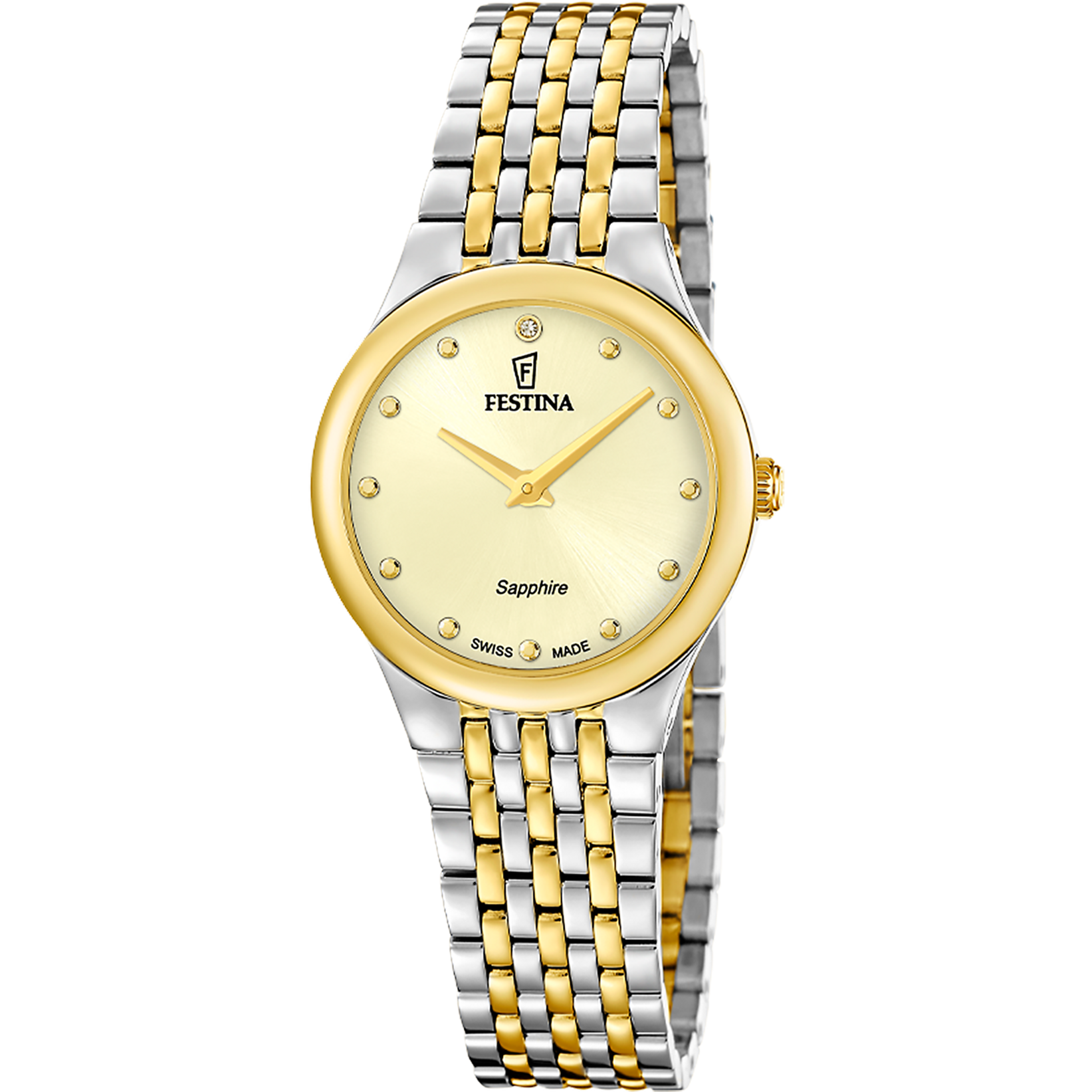 Festina Quarzuhr »Grace« Armbanduhr, Damenuhr, Swiss Made, Edelstahlarmband, analog