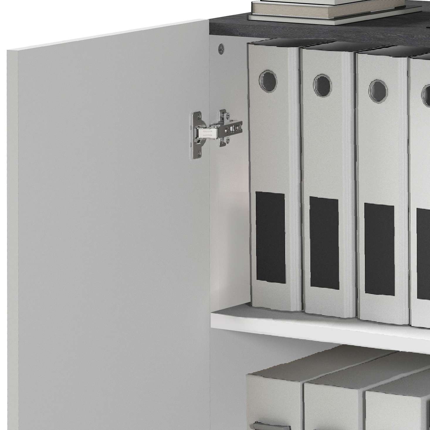 INOSIGN Aktenschrank »Sunrise Aktenschrank, Mehrzweckschrank, Büroschrank«, mit 2 Türen & 2 Fӓchern, Breite 79,2 cm, Made in Italy