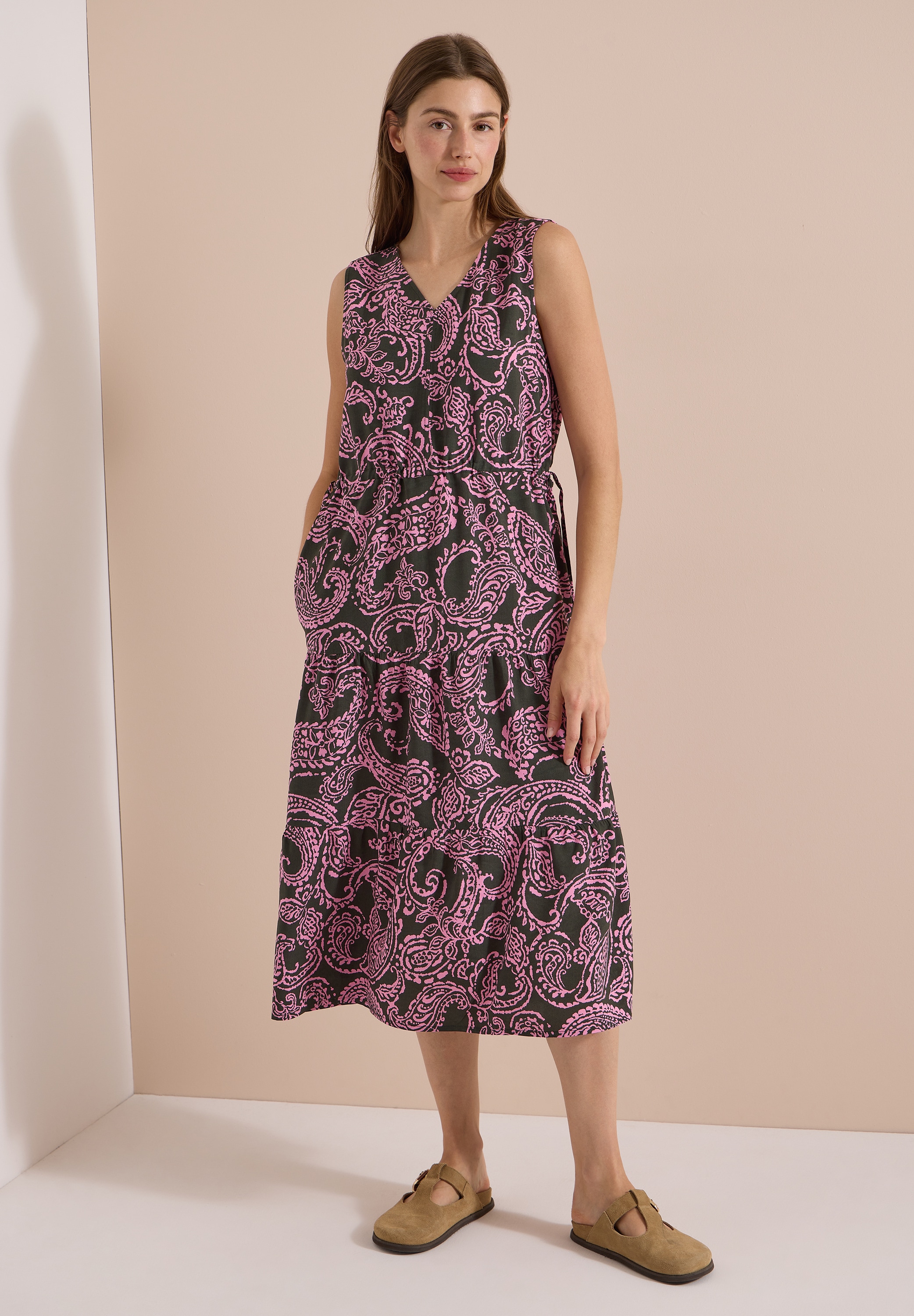 Cecil Midikleid Ohne Taschen mit allover Print