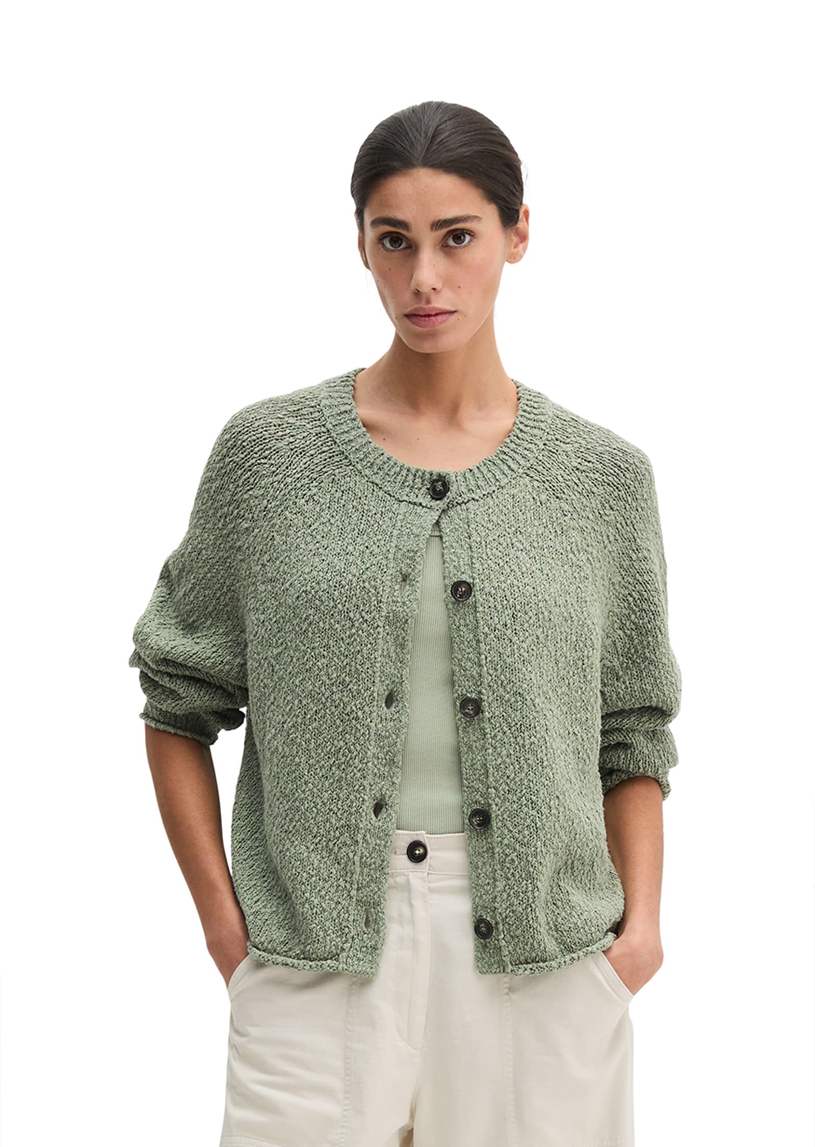 Marc OPolo Cardigan "aus Heavy Cotton Slub-Garn" günstig online kaufen