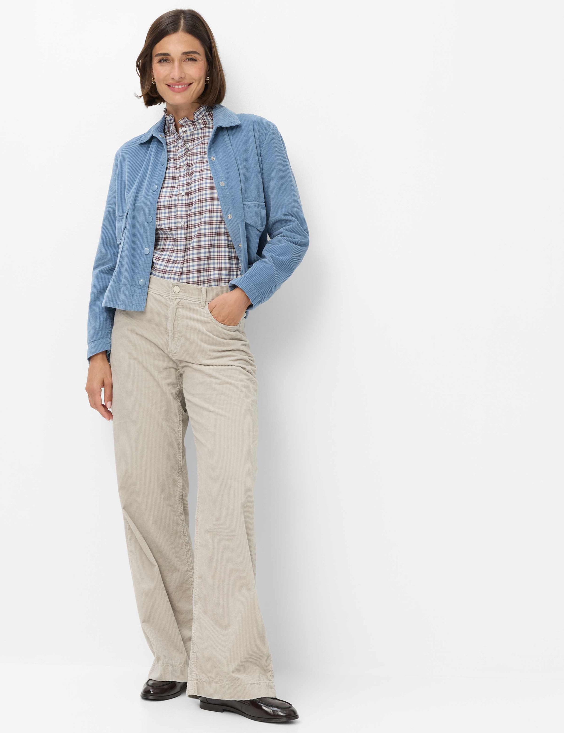 Brax Klassische Bluse »Style VICTORIA« Flanell: Bluse im Baumwollmix