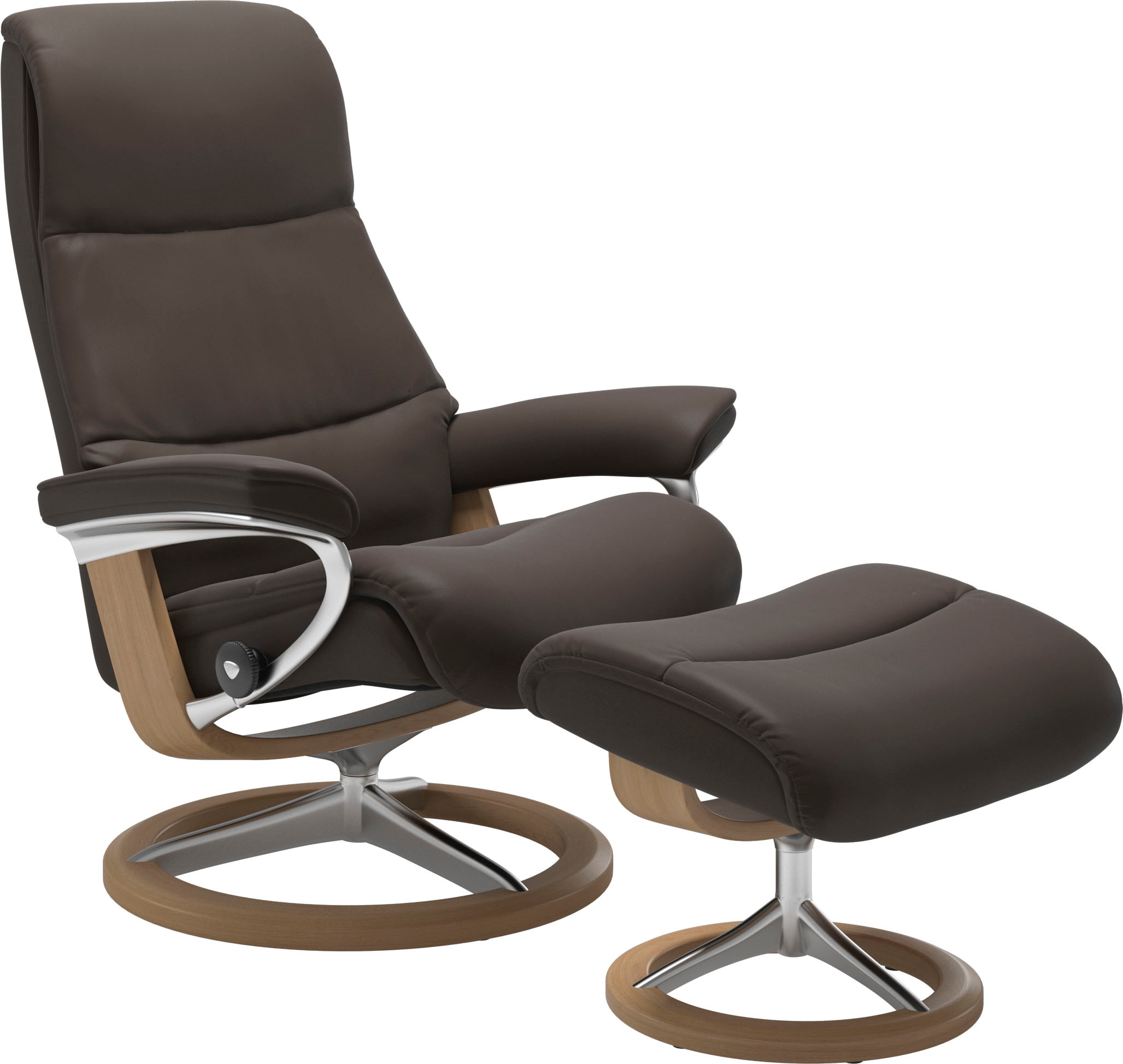 Stressless Relaxsessel "View", mit Signature Base, Größe M,Gestell Eiche günstig online kaufen