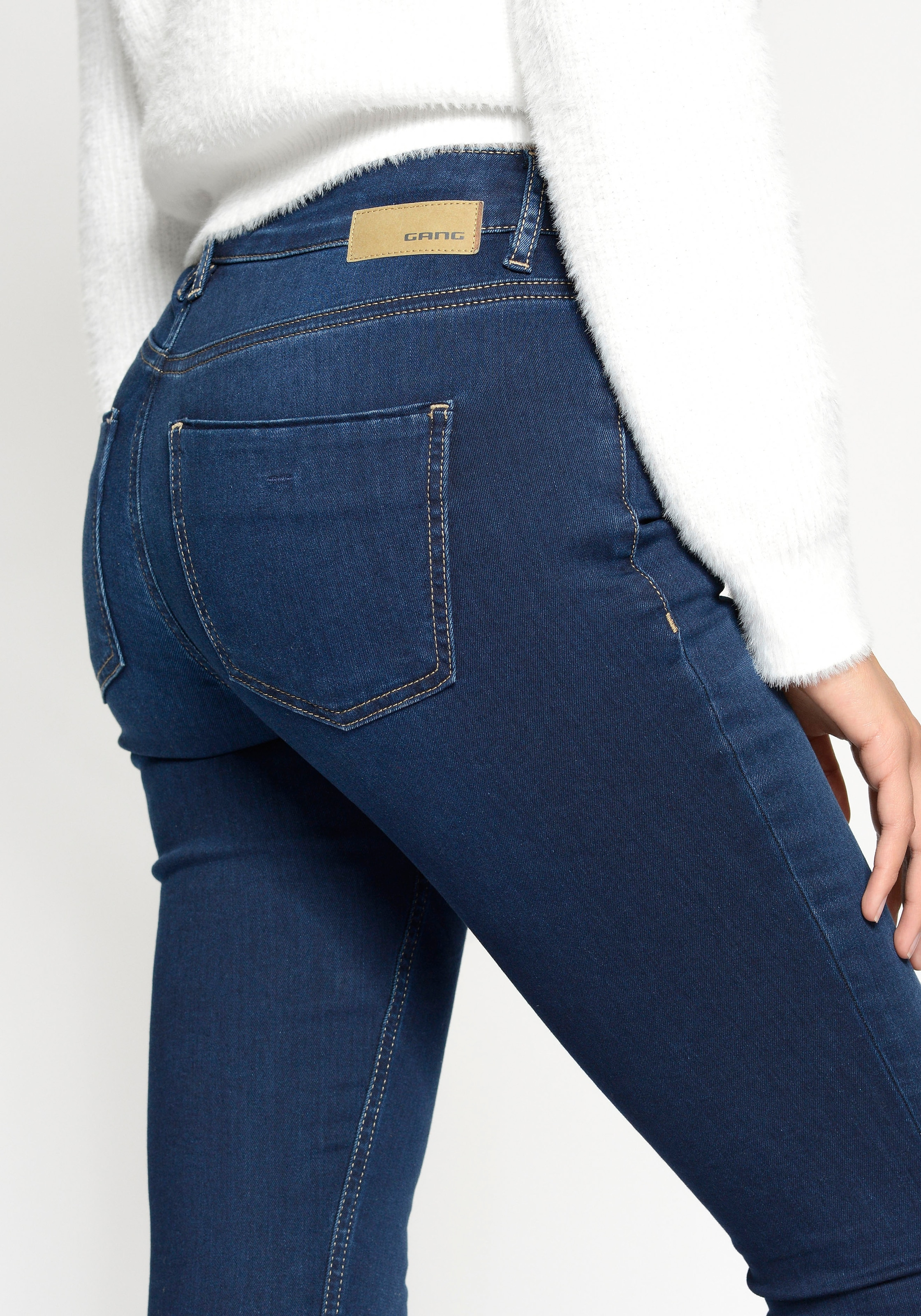 GANG Skinny-fit-Jeans »94LAYLA«, mit Used-Effekten online kaufen | BAUR