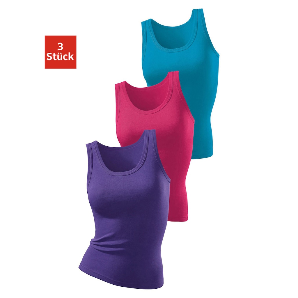 H.I.S Tanktop, (Packung, 3er-Pack)