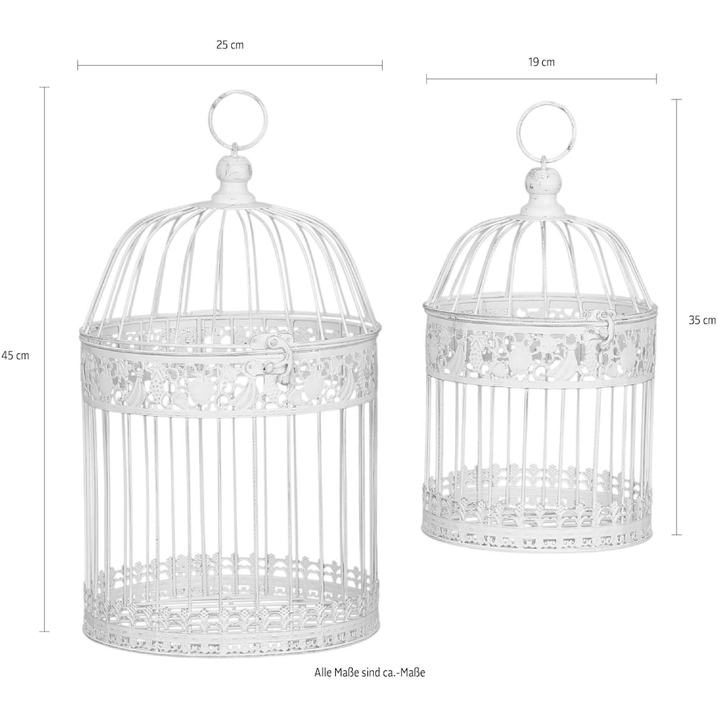 Ambiente Haus Vogelkäfig, (Set, 2er-Set)
