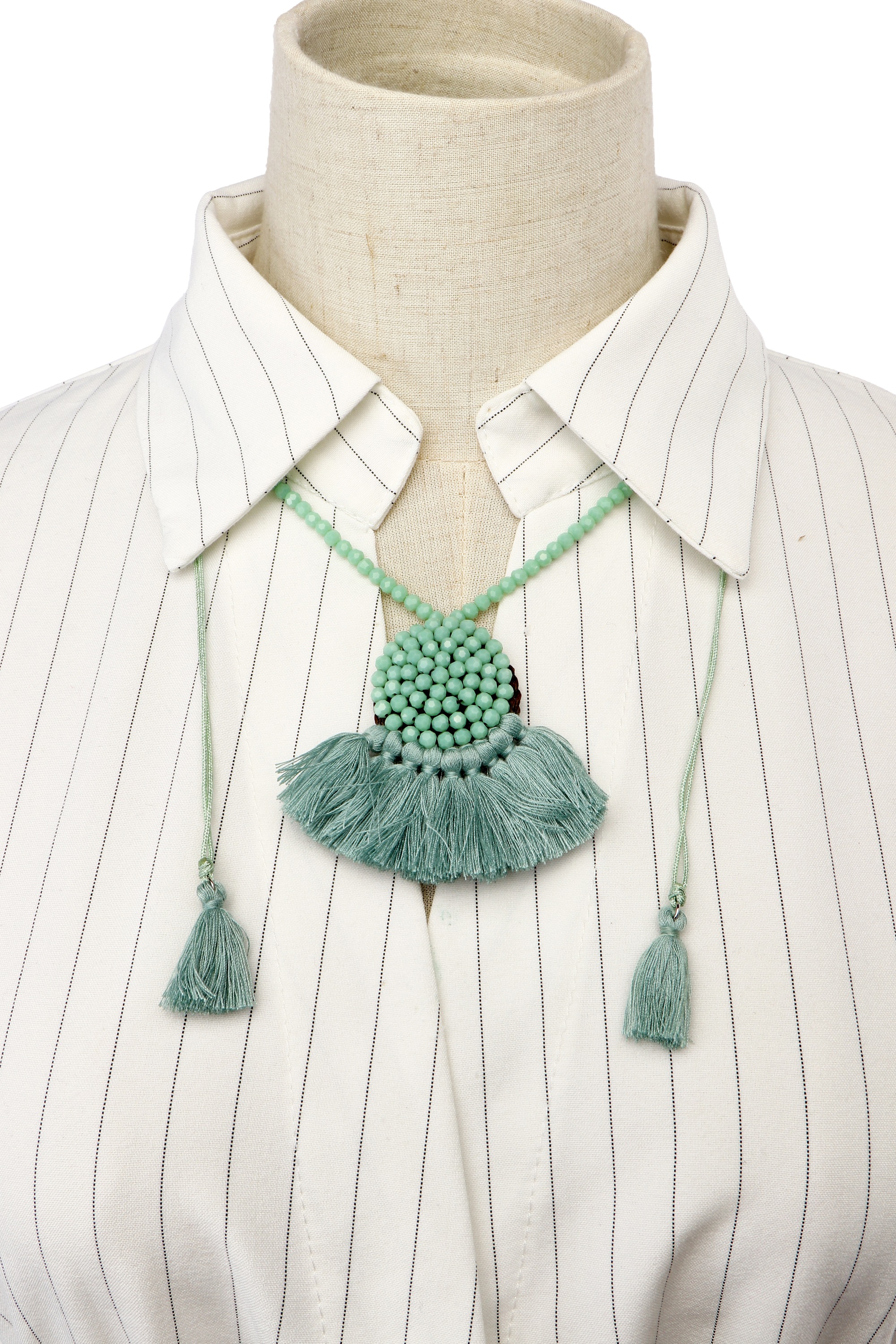 COLLEZIONE ALESSANDRO Lange Kette »Tora« geschliffene Glasperlen