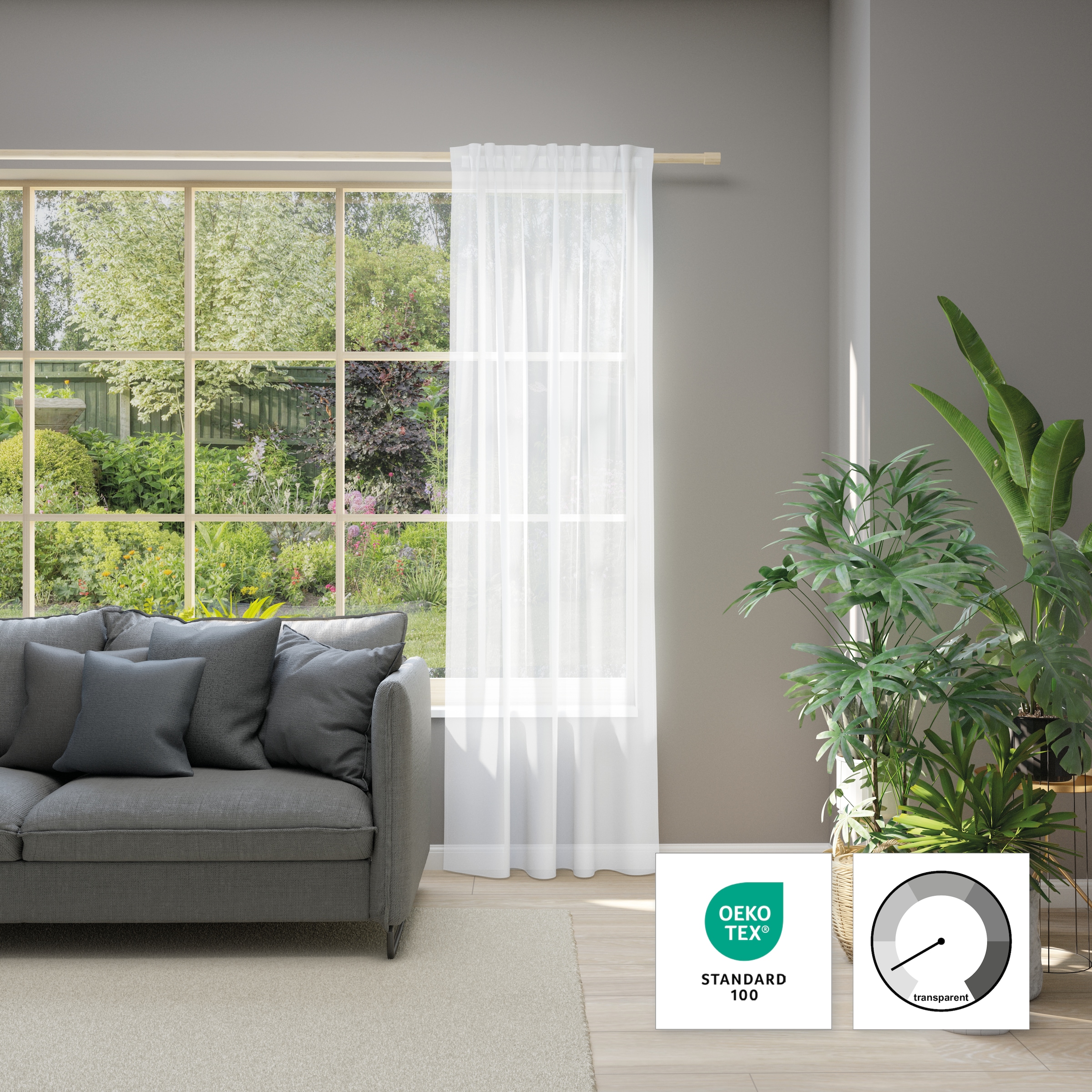 Neutex for you Vorhang "Allure" Multifunktionsband 1 Stk. tlg. Schal mit Mu günstig online kaufen